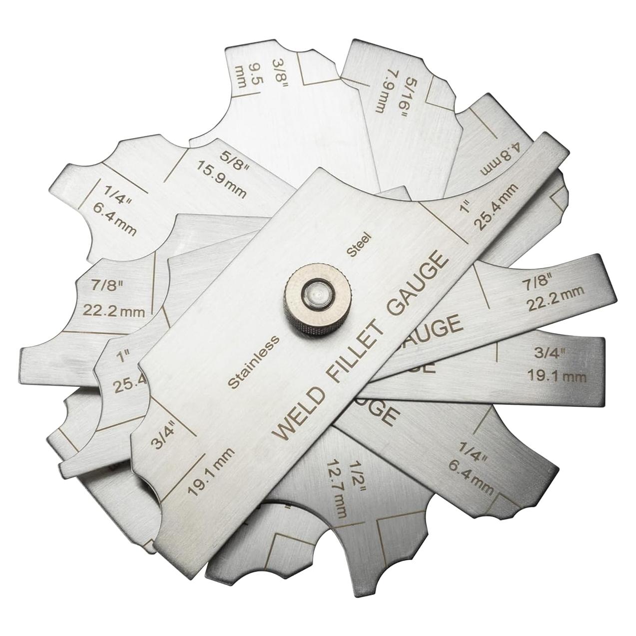 Juego de Medidores de Soldadura HFS MG-11 7PCS 3.2-25.4mm