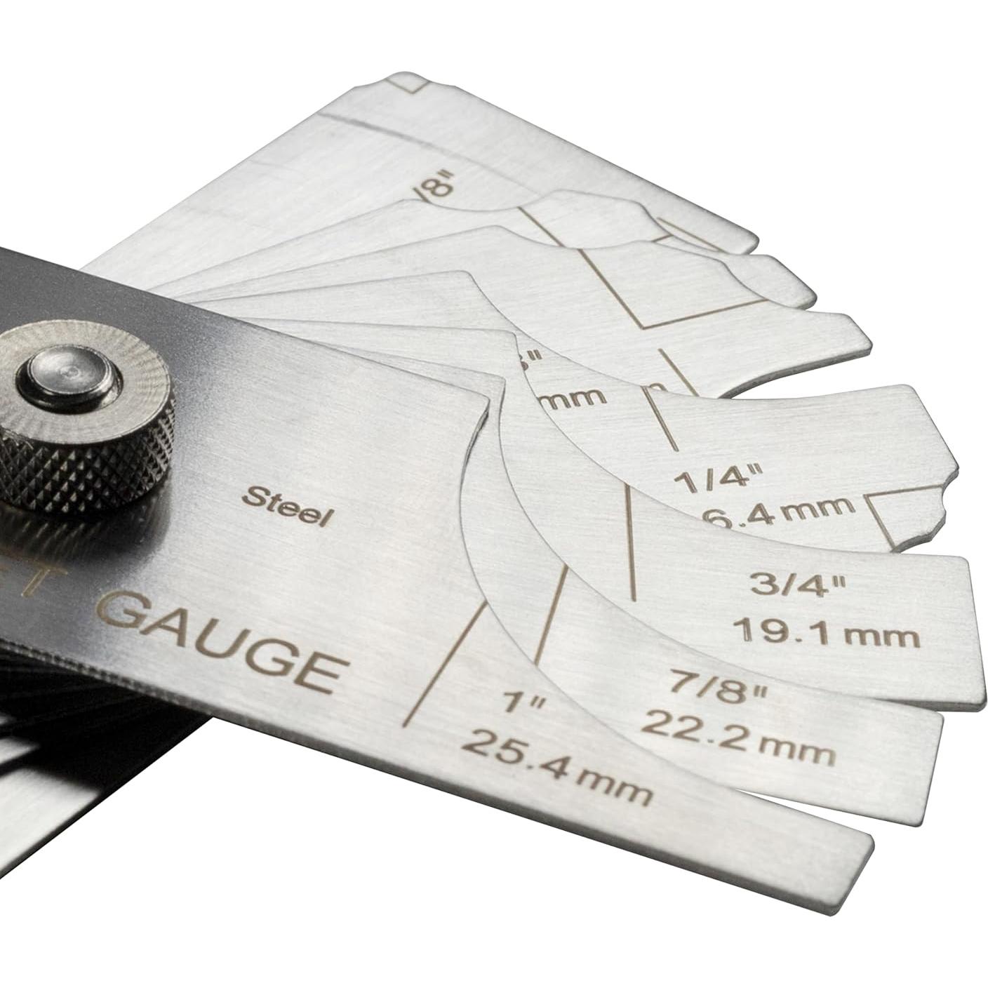 Juego de Medidores de Soldadura HFS MG-11 7PCS 3.2-25.4mm