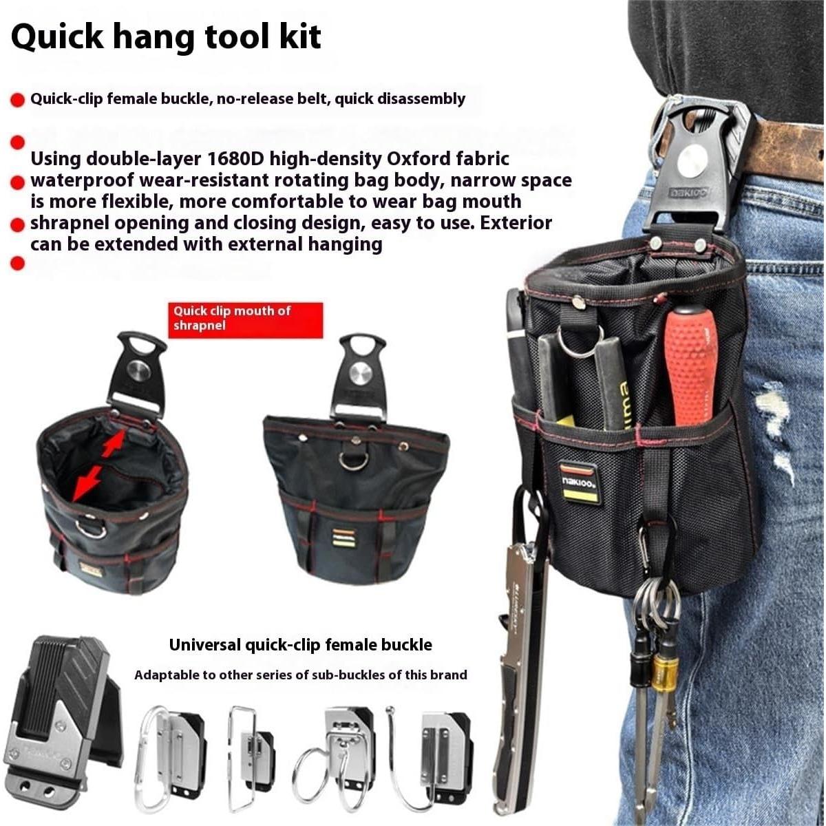 Cinturón de herramientas AJHIYJP - Bolsa modular 35.56 cm