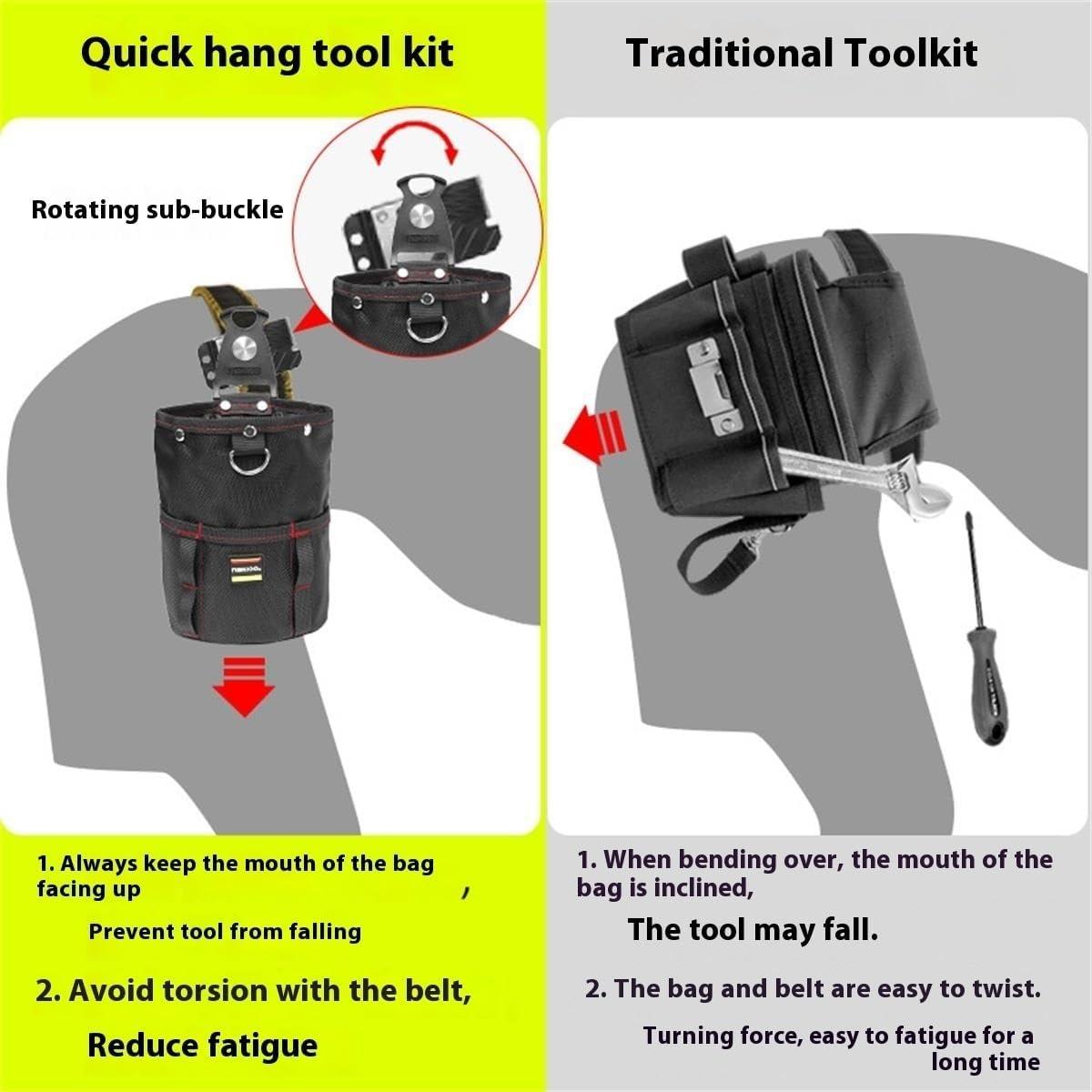 Cinturón de herramientas AJHIYJP - Bolsa modular 35.56 cm