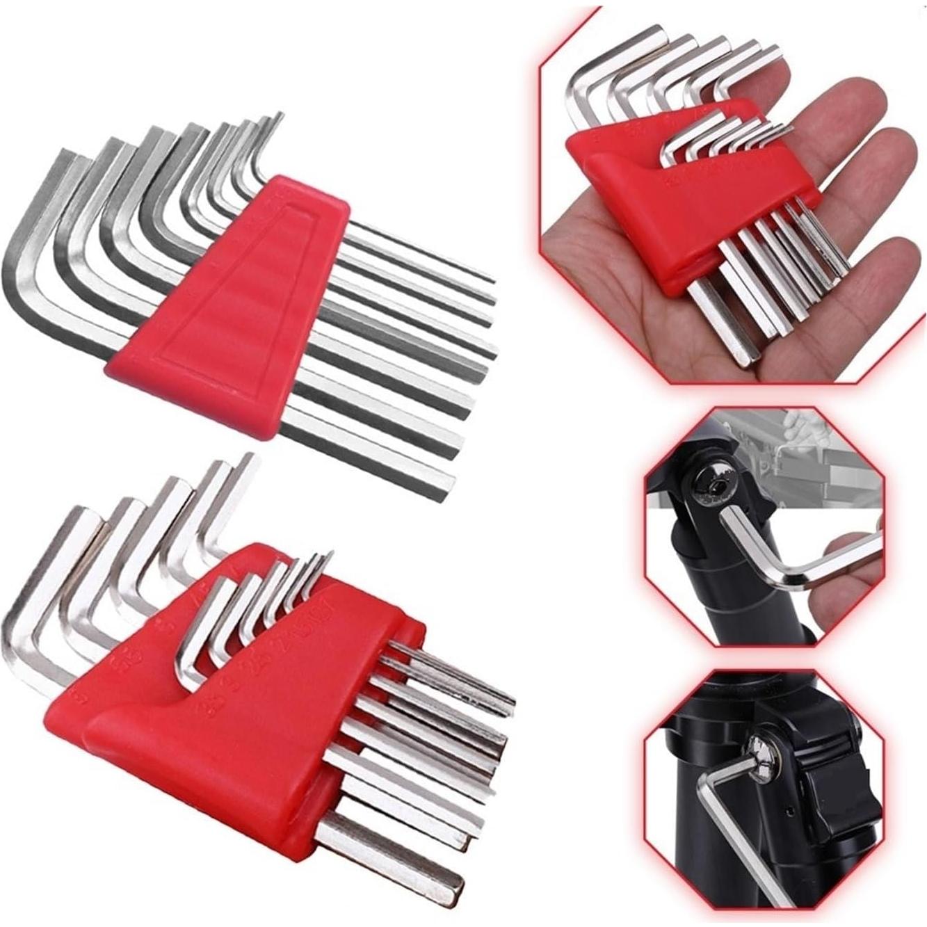 Juego de Llaves Allen Métricas 5/8/11 Pcs Acero Aleado