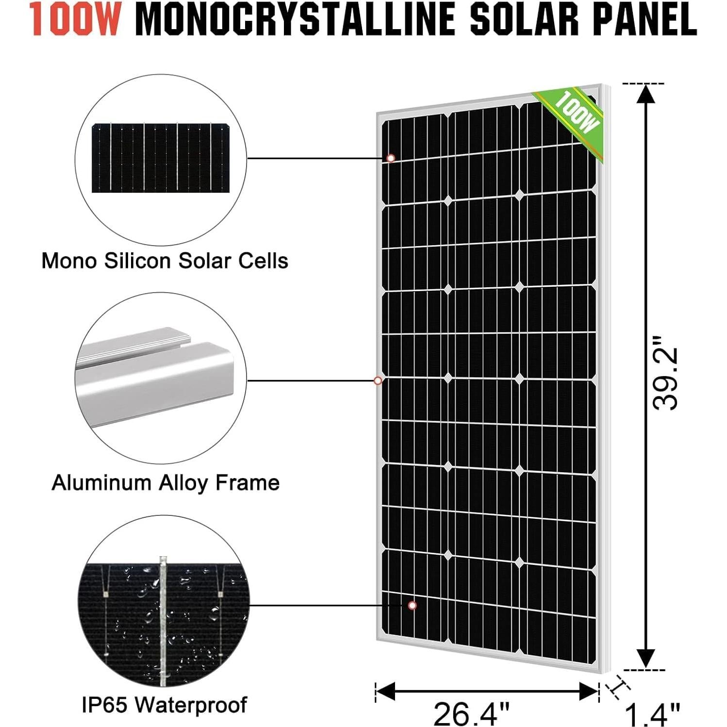 Kit Bomba de Pozo Solar ECO-WORTHY 24V 250W con Paneles 400W
