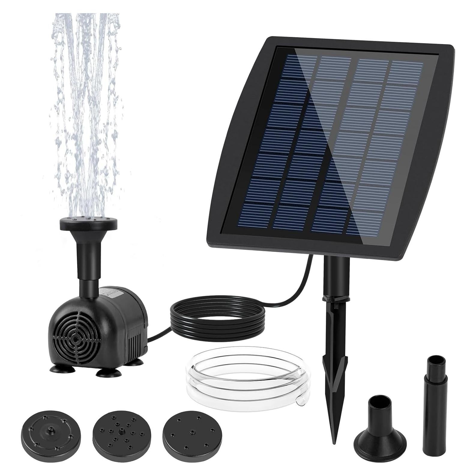 Bomba de Fuente Solar Ddcafor 2.5W para Jardín y Baños de Aves