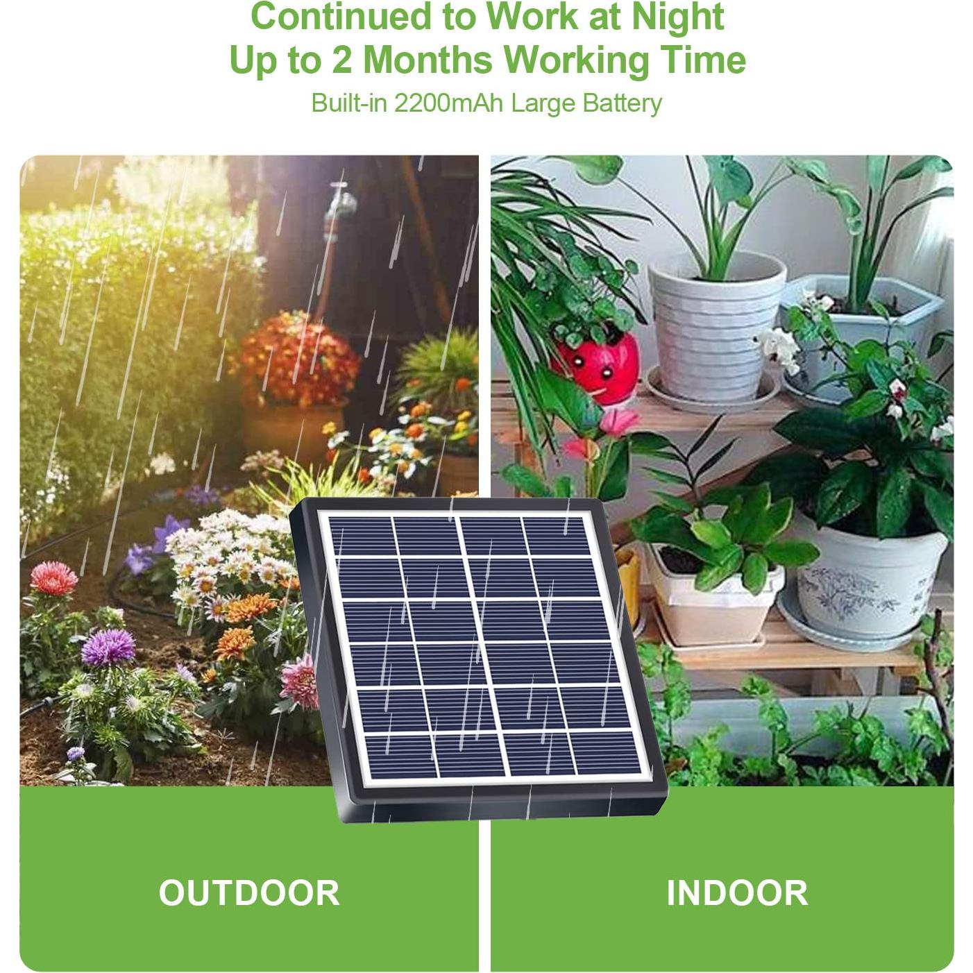 Kit de Riego por Goteo Solar Lewisia 2W para 15 Plantas