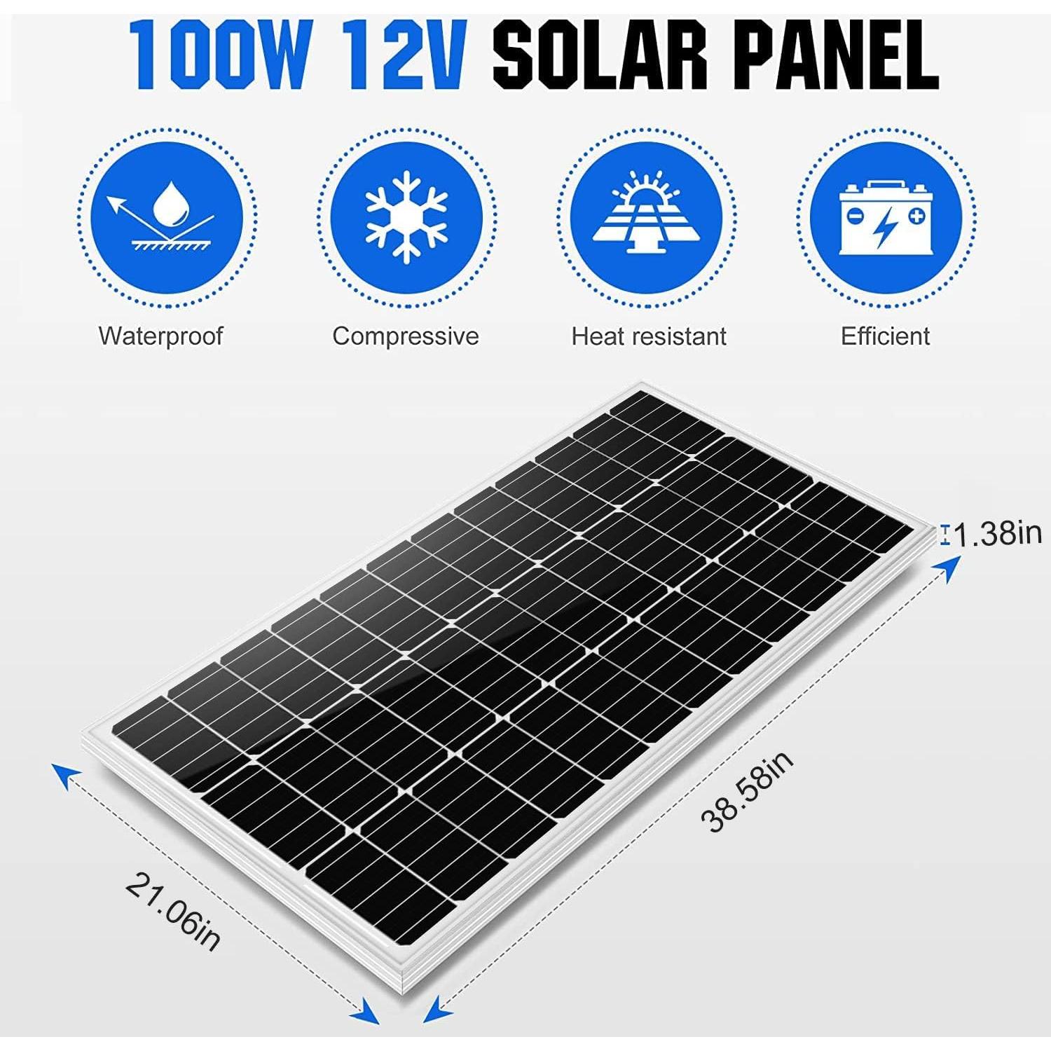Kit de Bomba de Agua Solar ECO-WORTHY 200W + Batería 50Ah