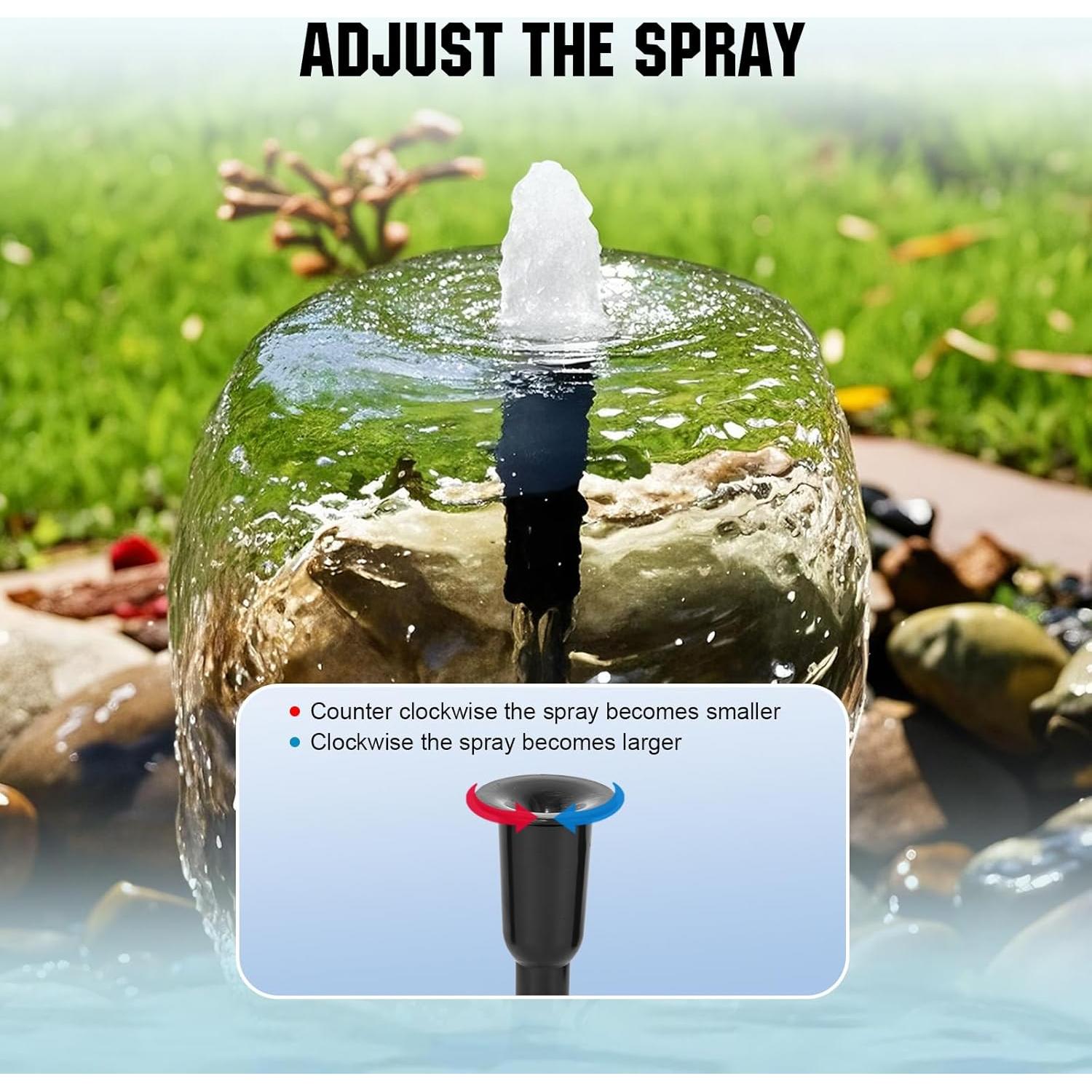 Bomba de Agua Solar ECO-WORTHY 13W 216 GPH para Jardín