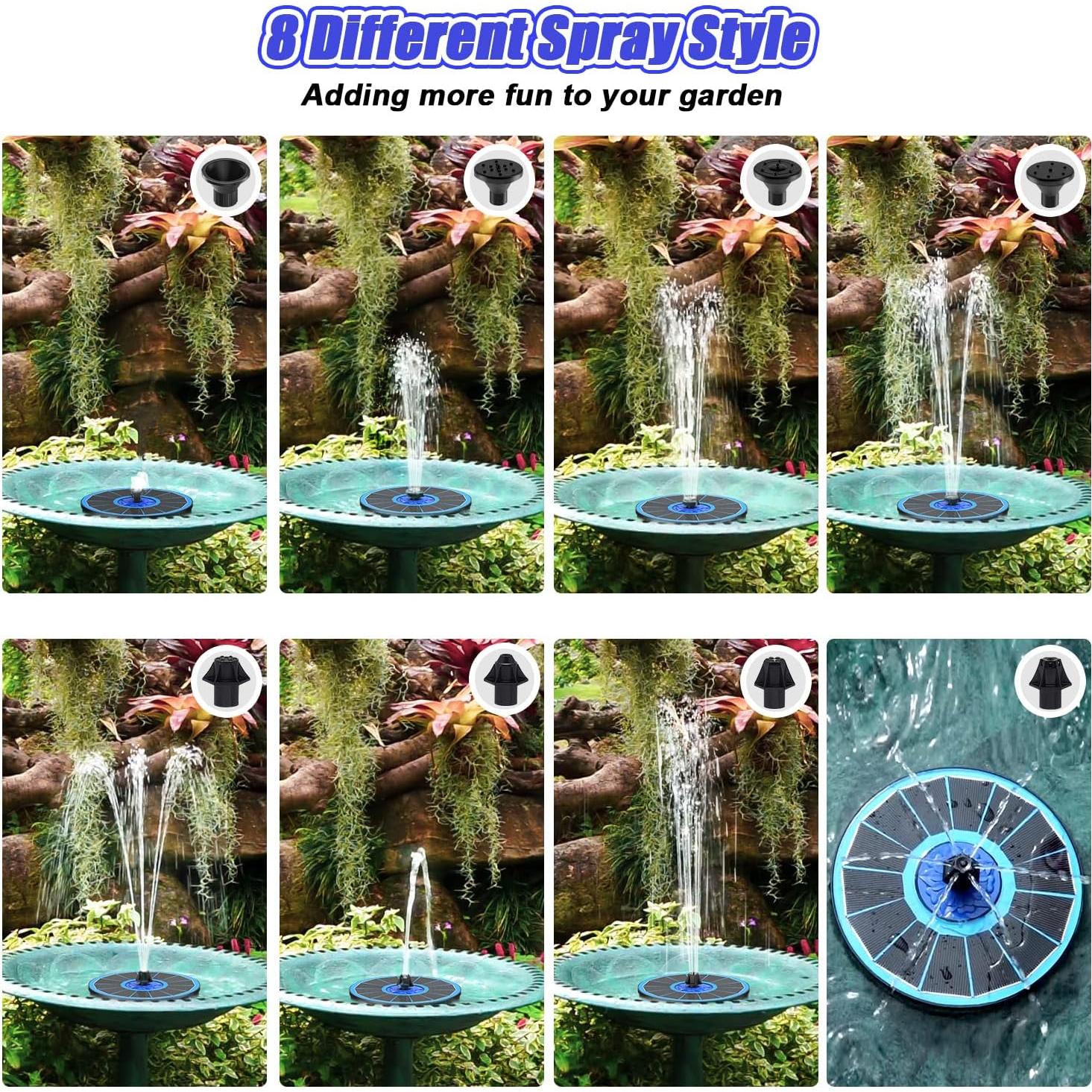 Fuente Solar SZMP 3.5W para Jardín y Aves con 8 Modos