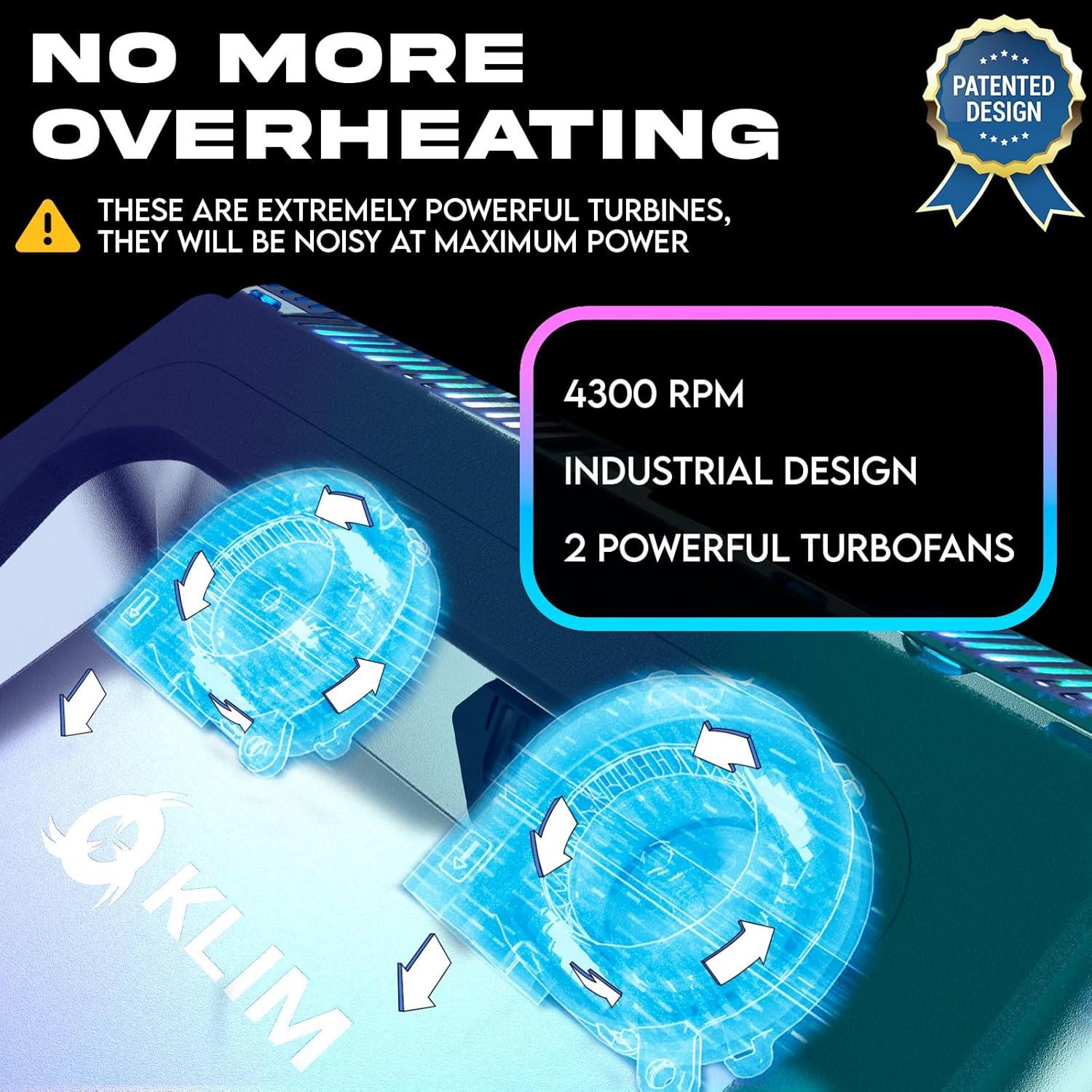 KLIM Everest Pad de Refrigeración para Laptop 14" a 17.3"