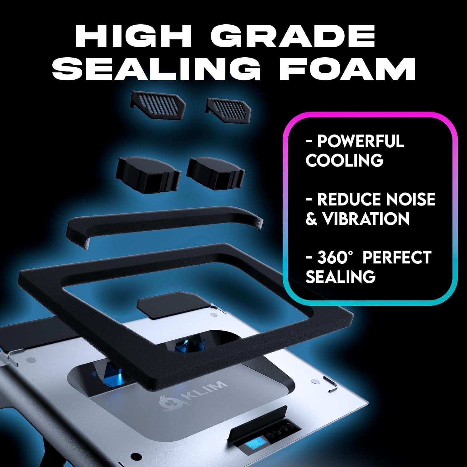 KLIM Everest Pad de Refrigeración para Laptop 14" a 17.3"