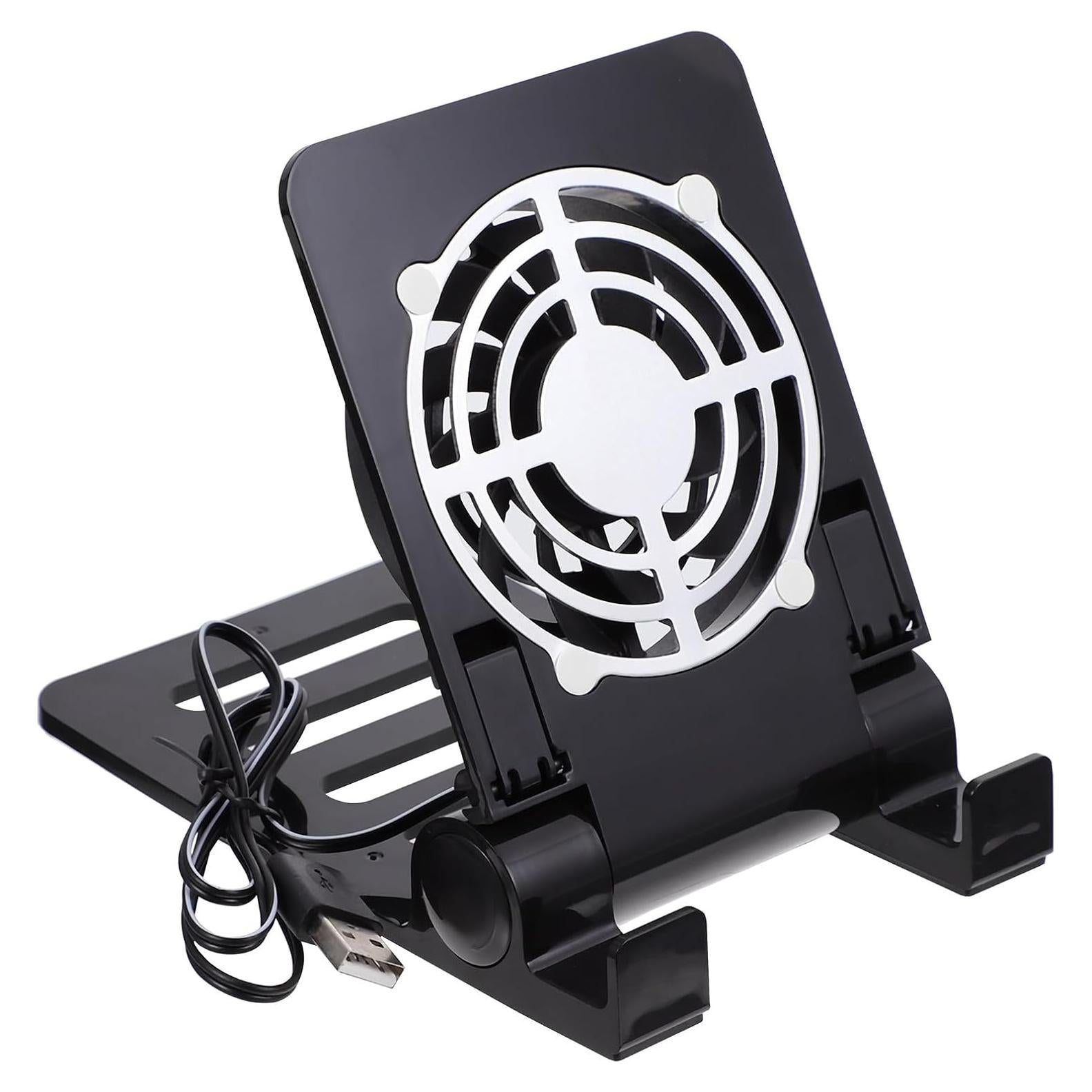 Soporte Plegable para Laptop y Teléfono con Ventilador USB Abaodam