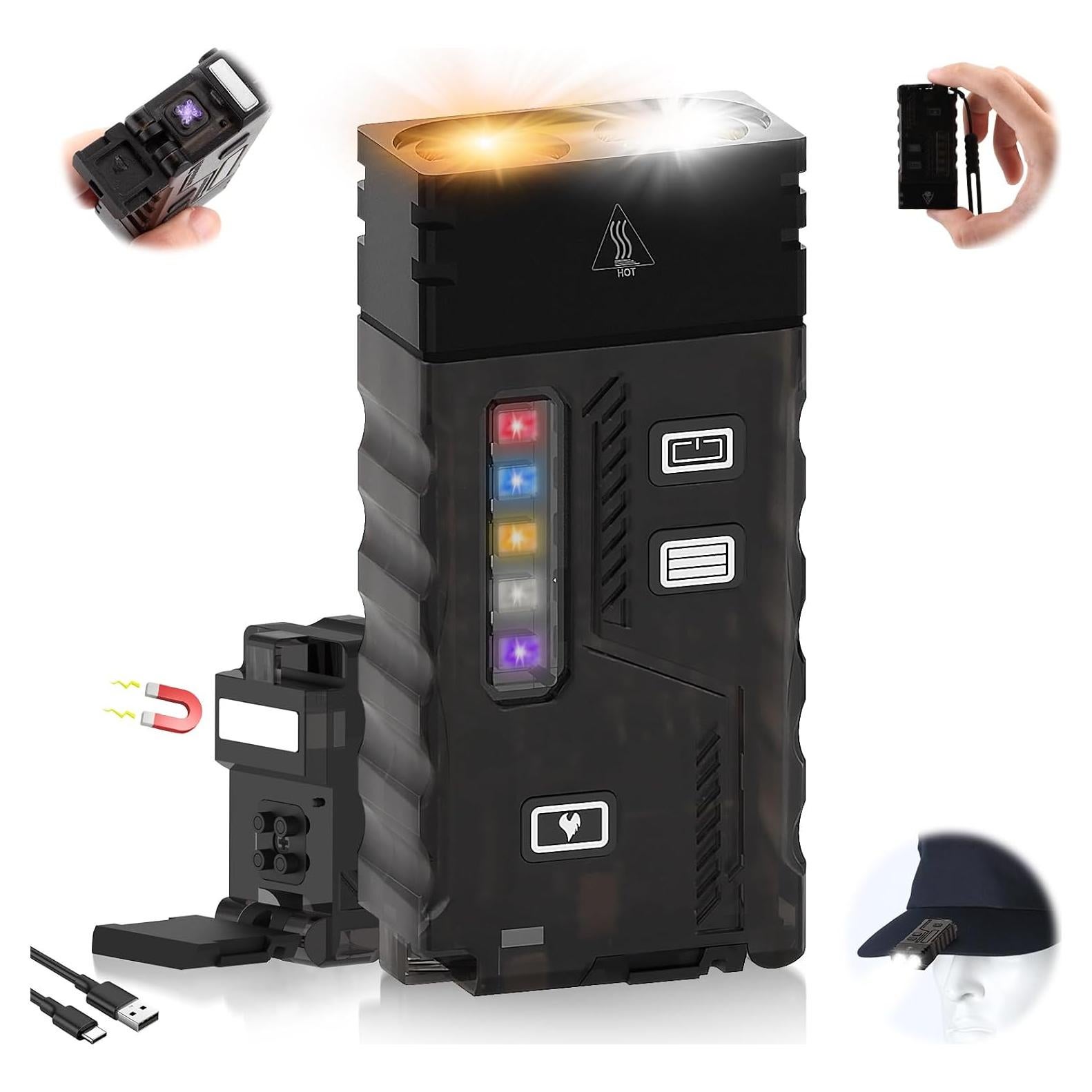 Linterna LED EDC iToncs Recargable USB C IPX5 13 Modos