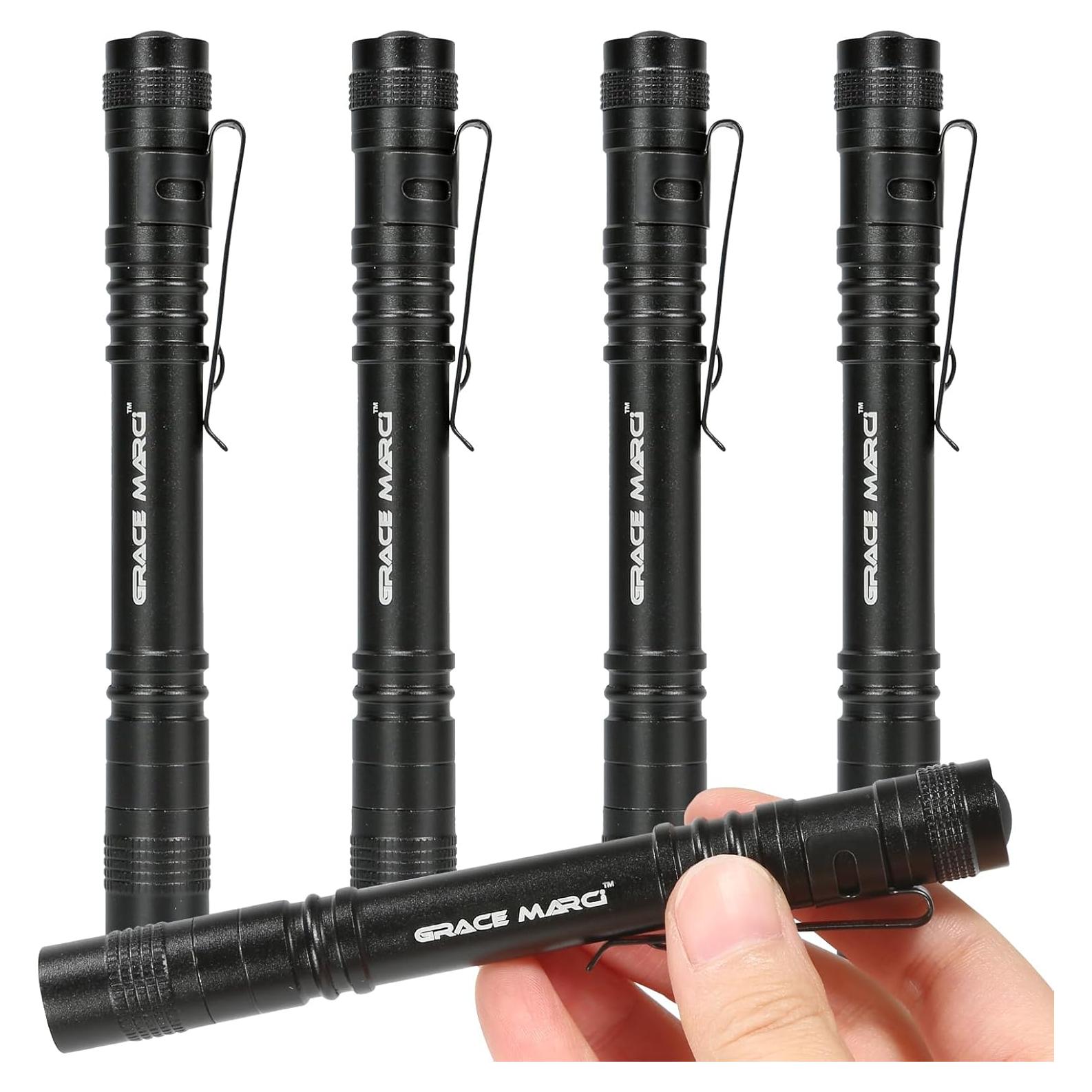 Paquete de 5 Linternas Tácticas EDC Grace Marci 200LM