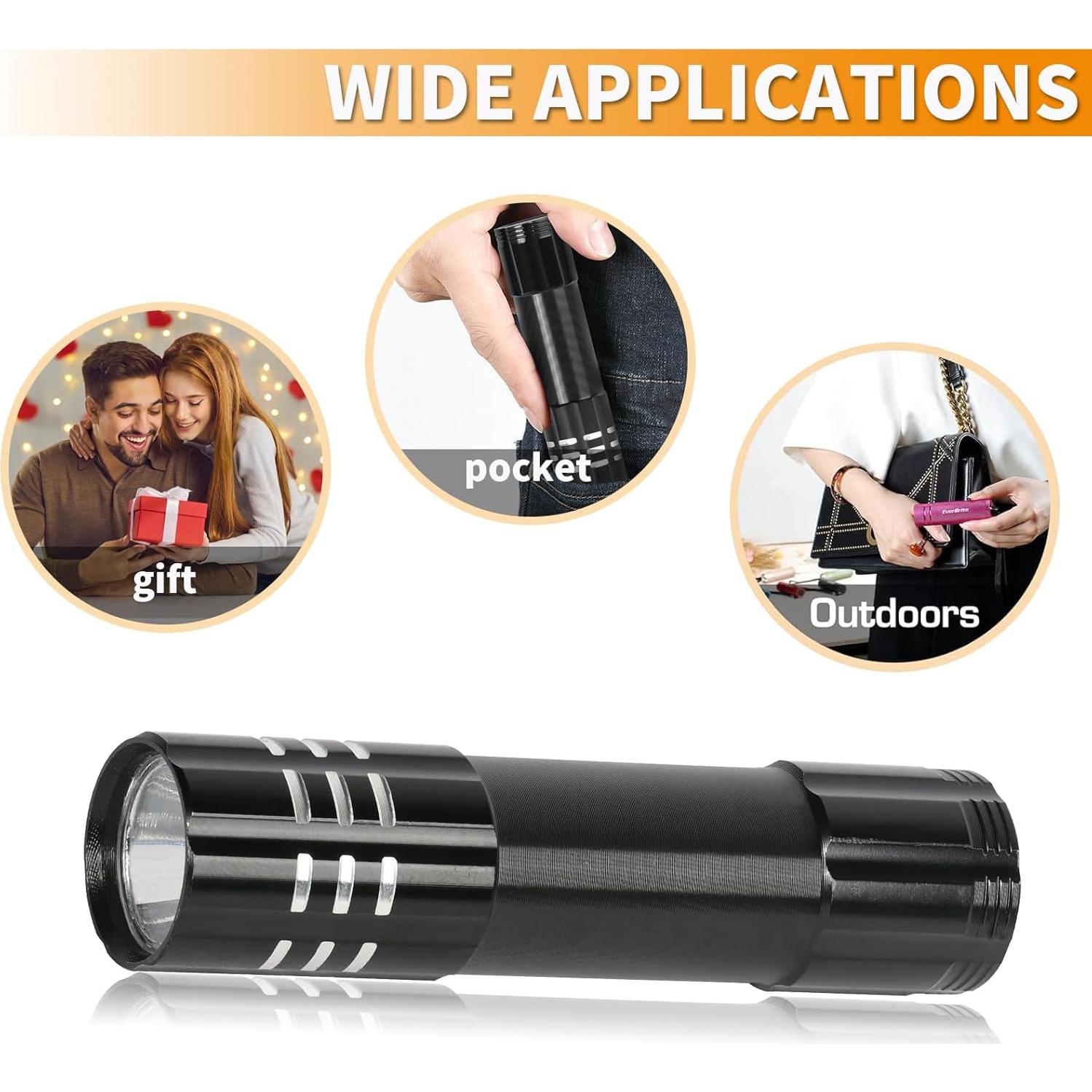 Paquete de 6 Linternas LED Recargables Hilngav 300 Lúmenes