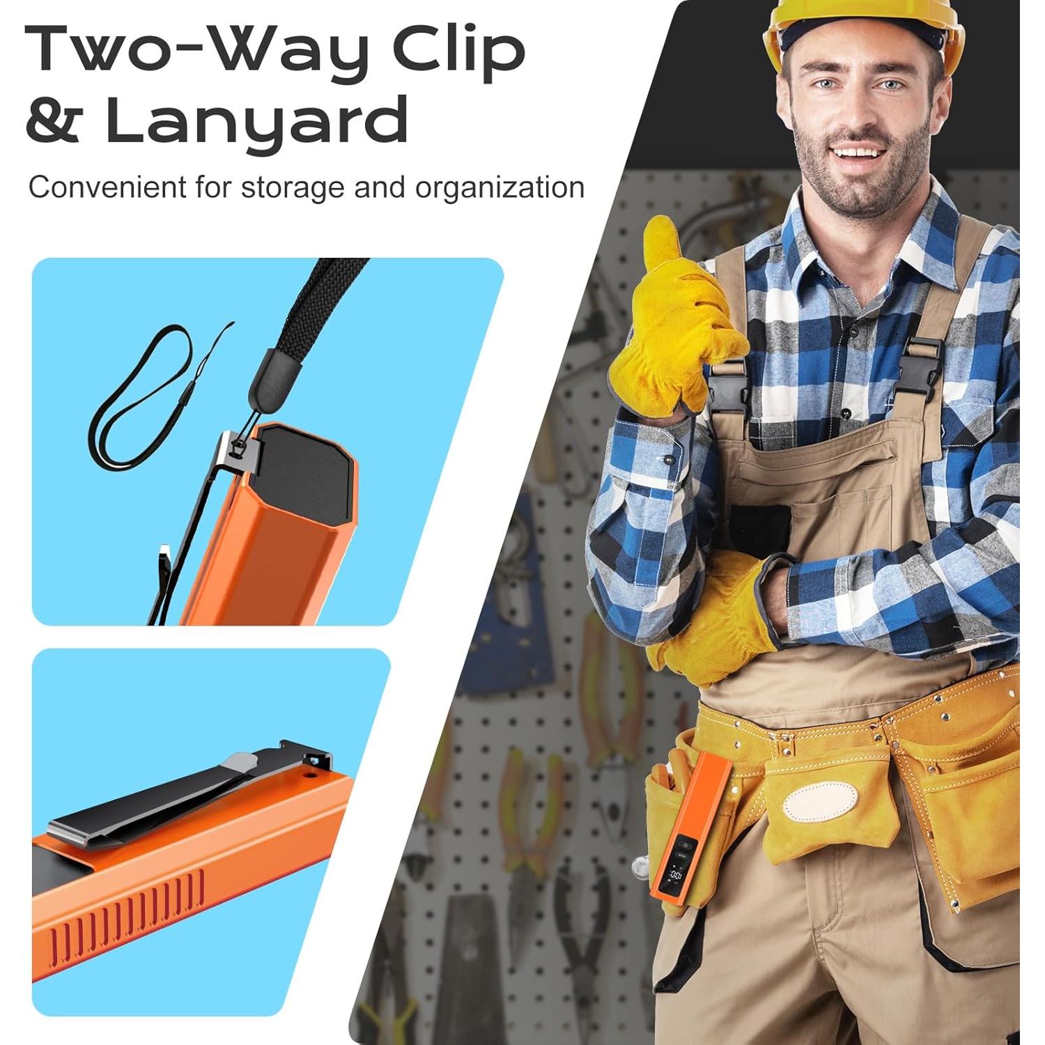 Linterna EDC 4 en 1 DONGGUAN LT-010 Naranja 1300 Lúmenes