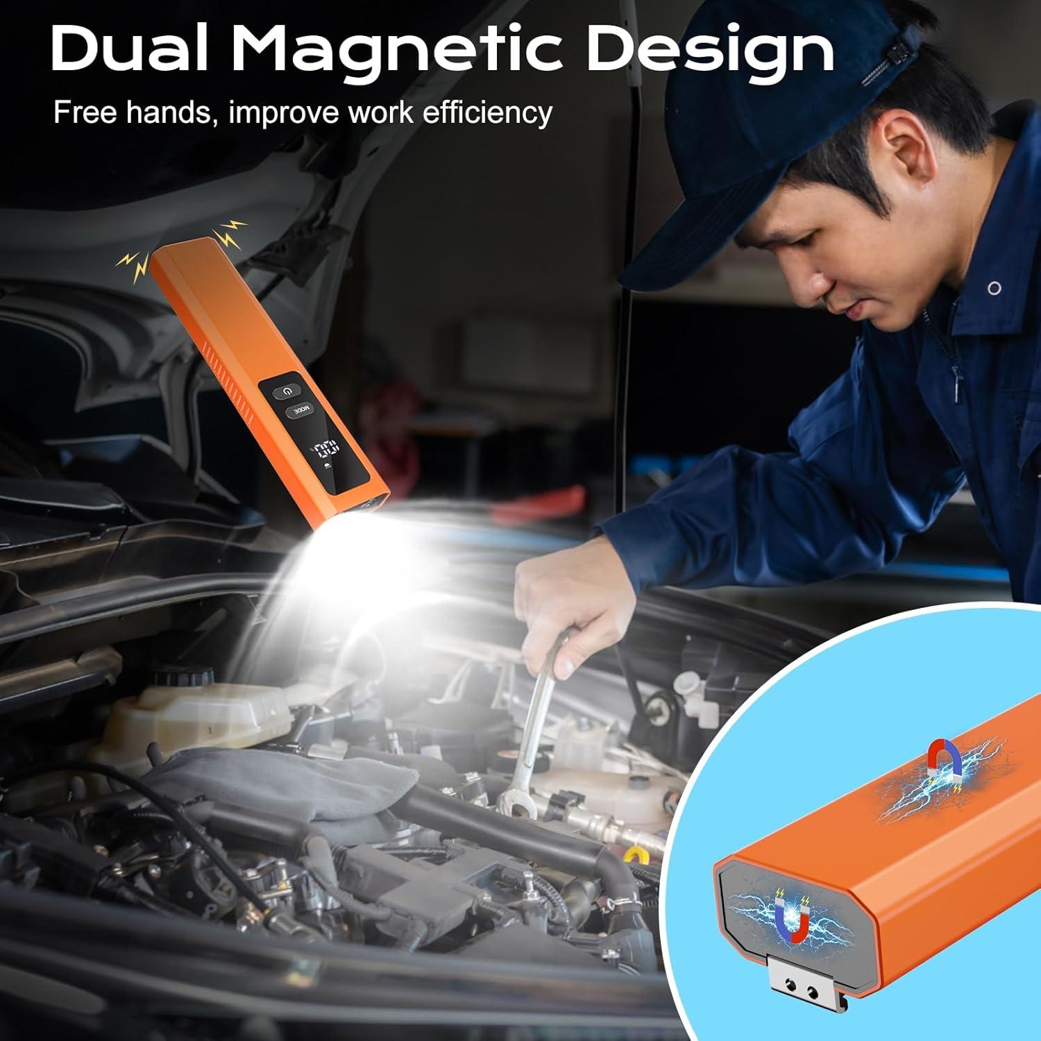 Linterna EDC 4 en 1 DONGGUAN LT-010 Naranja 1300 Lúmenes