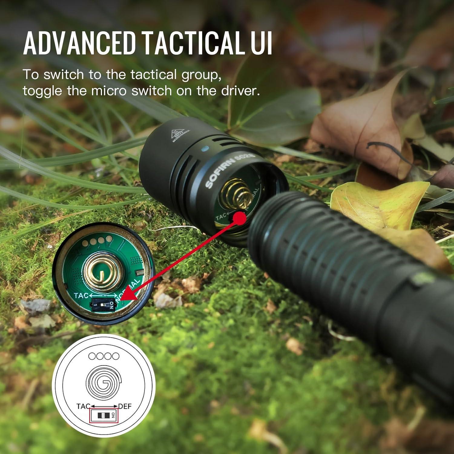 Linterna Sofirn SC28 2800 lúmenes recargable IPX8 EDC