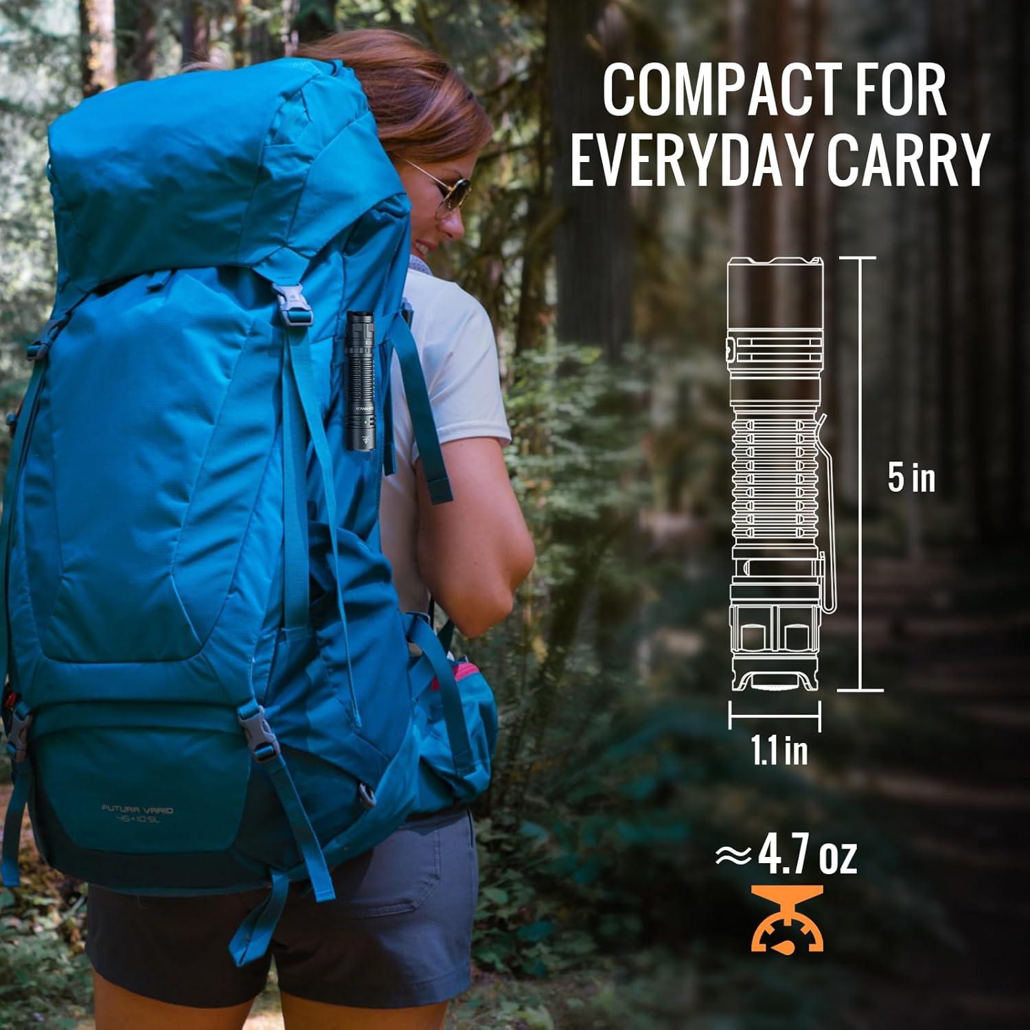 Linterna Sofirn SC28 2800 lúmenes recargable IPX8 EDC