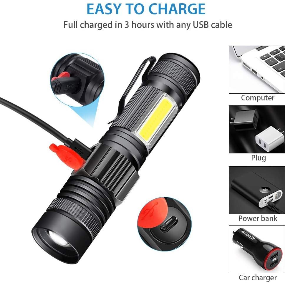 Linterna LED recargable Spriak 1000 lúmenes IPX6 magnética