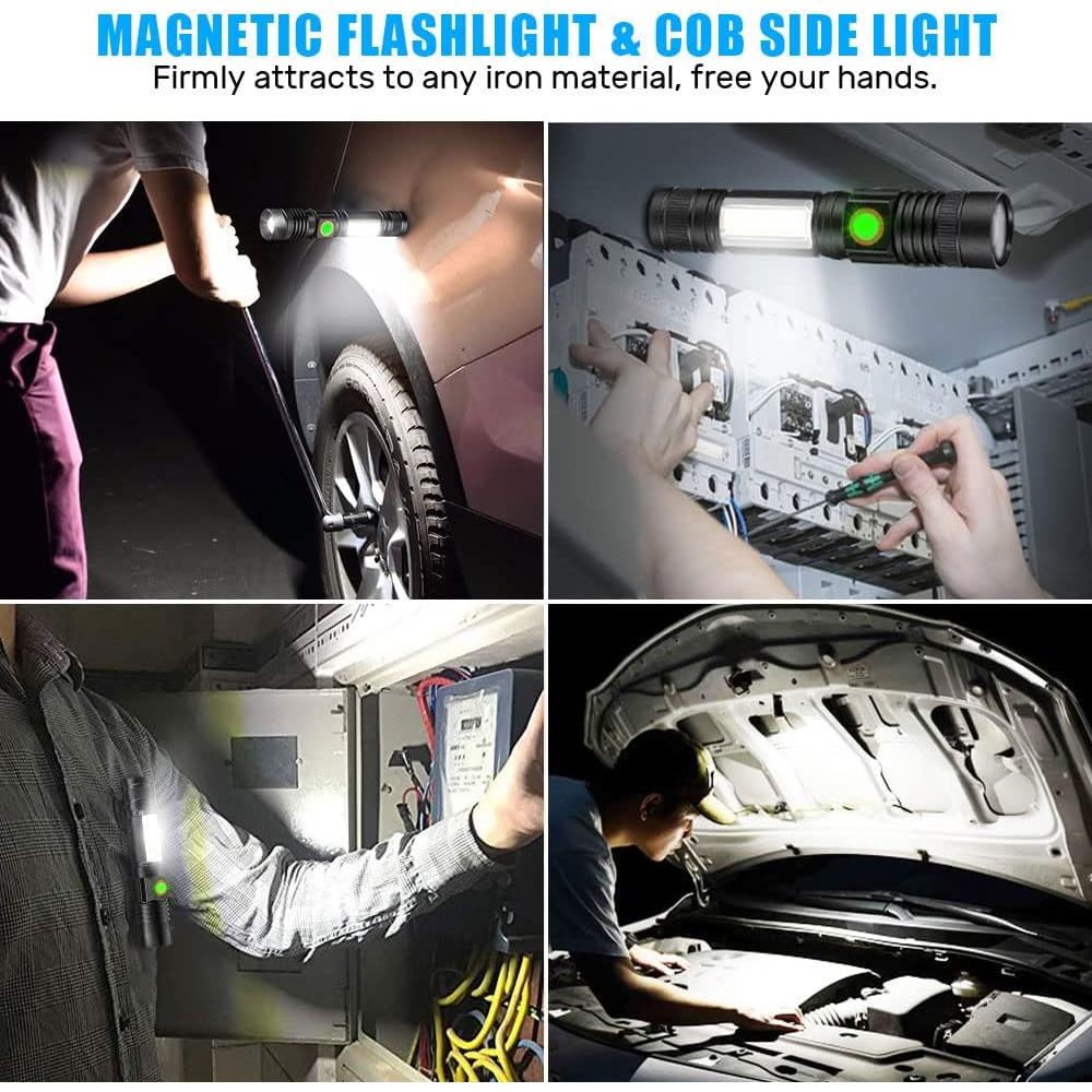 Linterna LED recargable Spriak 1000 lúmenes IPX6 magnética