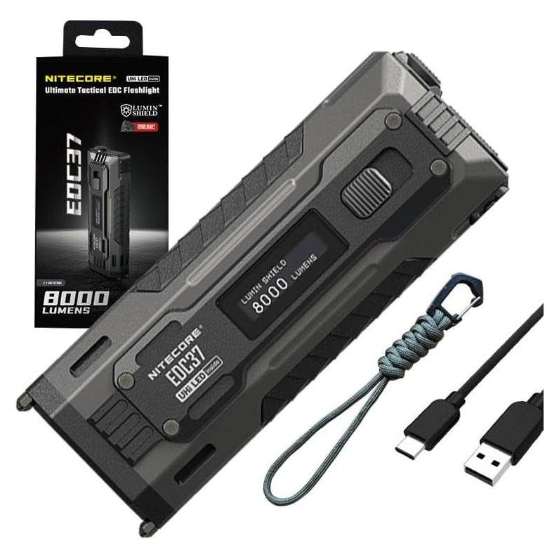 Linterna Nitecore EDC37 8000 Lúmenes Recargable USB-C