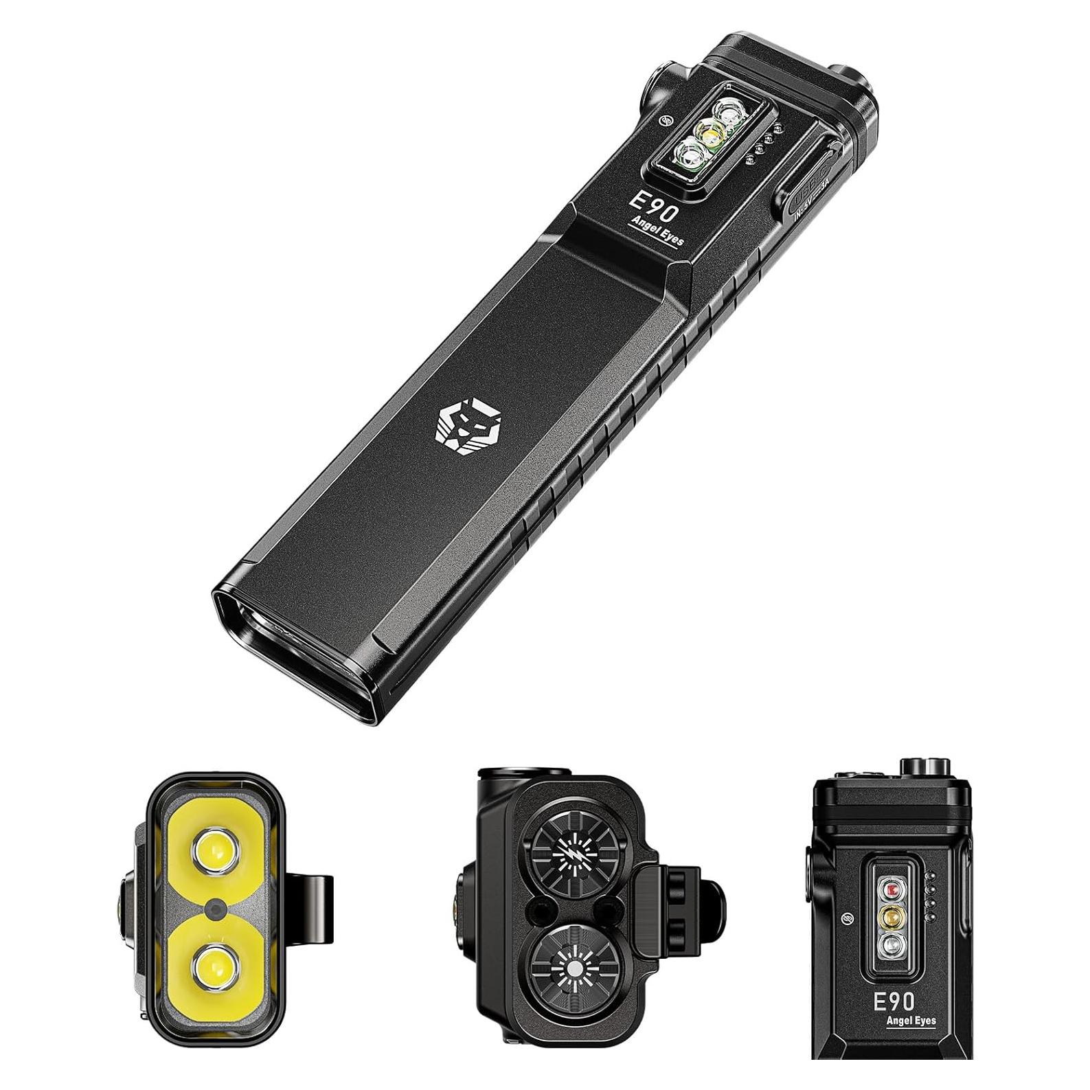 Linterna EDC RovyVon E90 Recargable USB-C 3500 Lúmenes