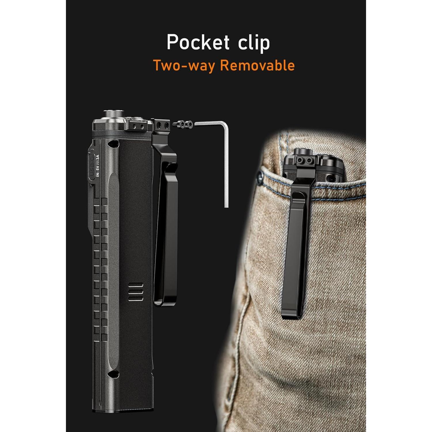 Linterna EDC RovyVon E90 Recargable USB-C 3500 Lúmenes