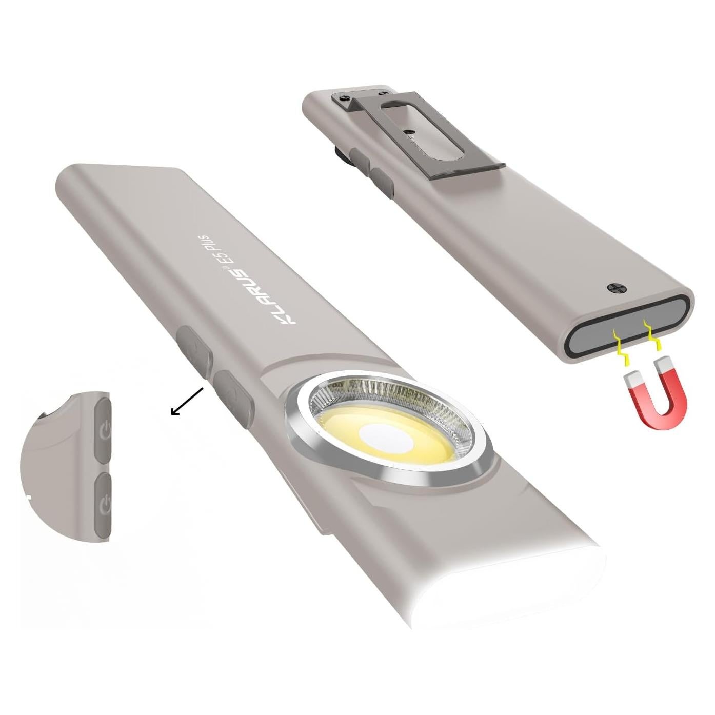 Linterna EDC Klarus E5 Plus 650 Lúmenes Recargable USB-C Gris