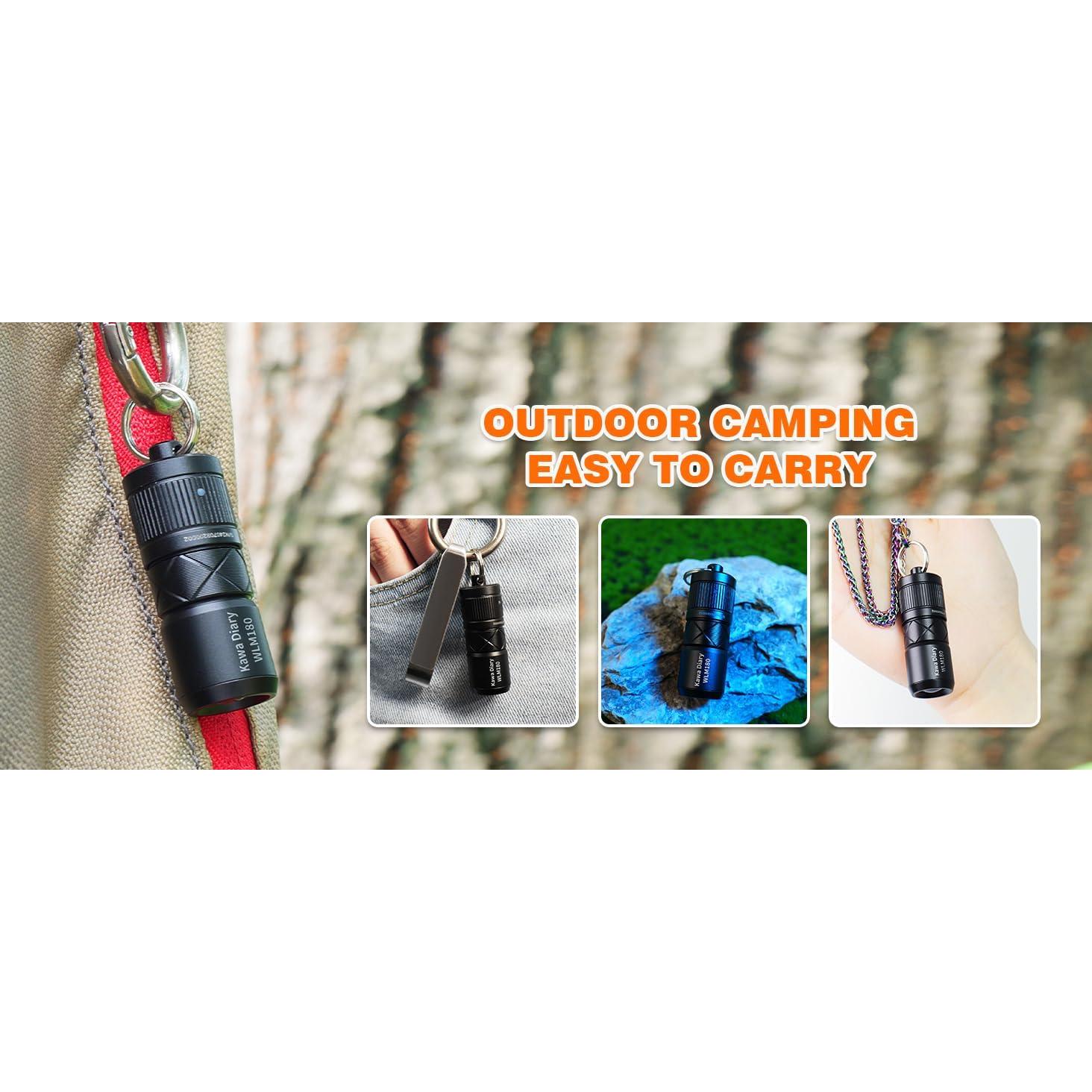 Linterna EDC Kawa Diary WLM180 130 Lúmenes Recargable USB-C