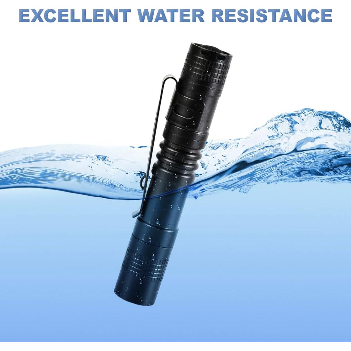 8 Linternas LED CASTNOO Mini Portátiles de Aluminio 8.89 cm