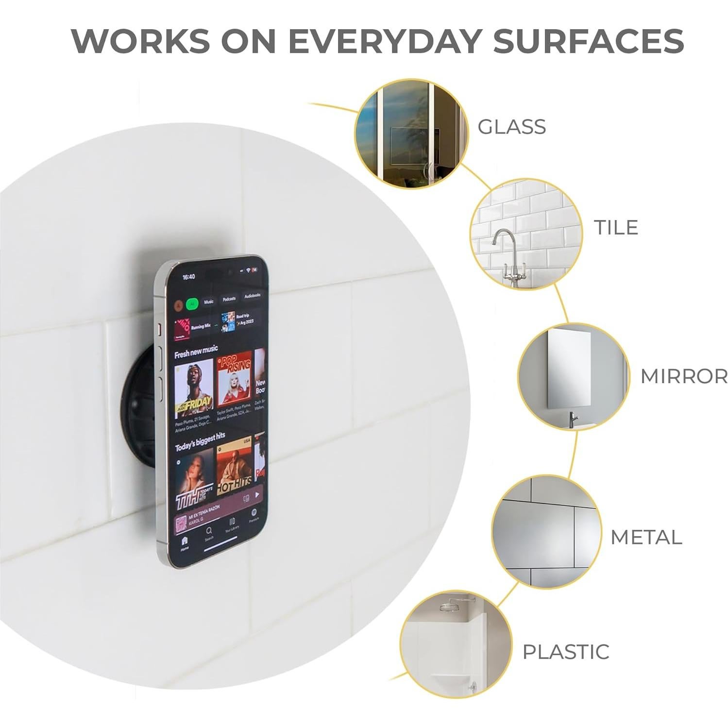 Soporte para Teléfono MagSafe hula+ Mini Ajustable Negro