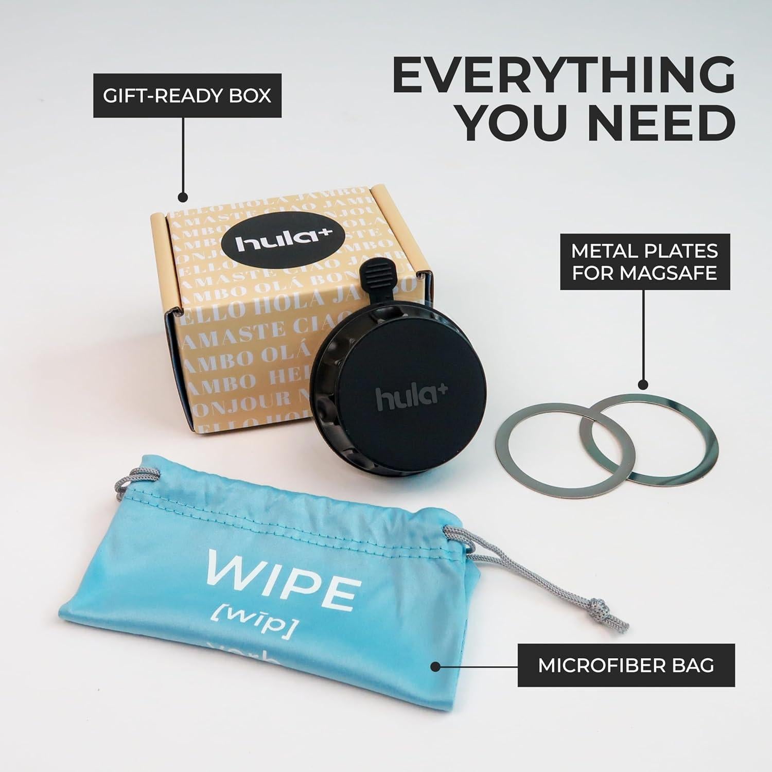 Soporte para Teléfono MagSafe hula+ Mini Ajustable Negro