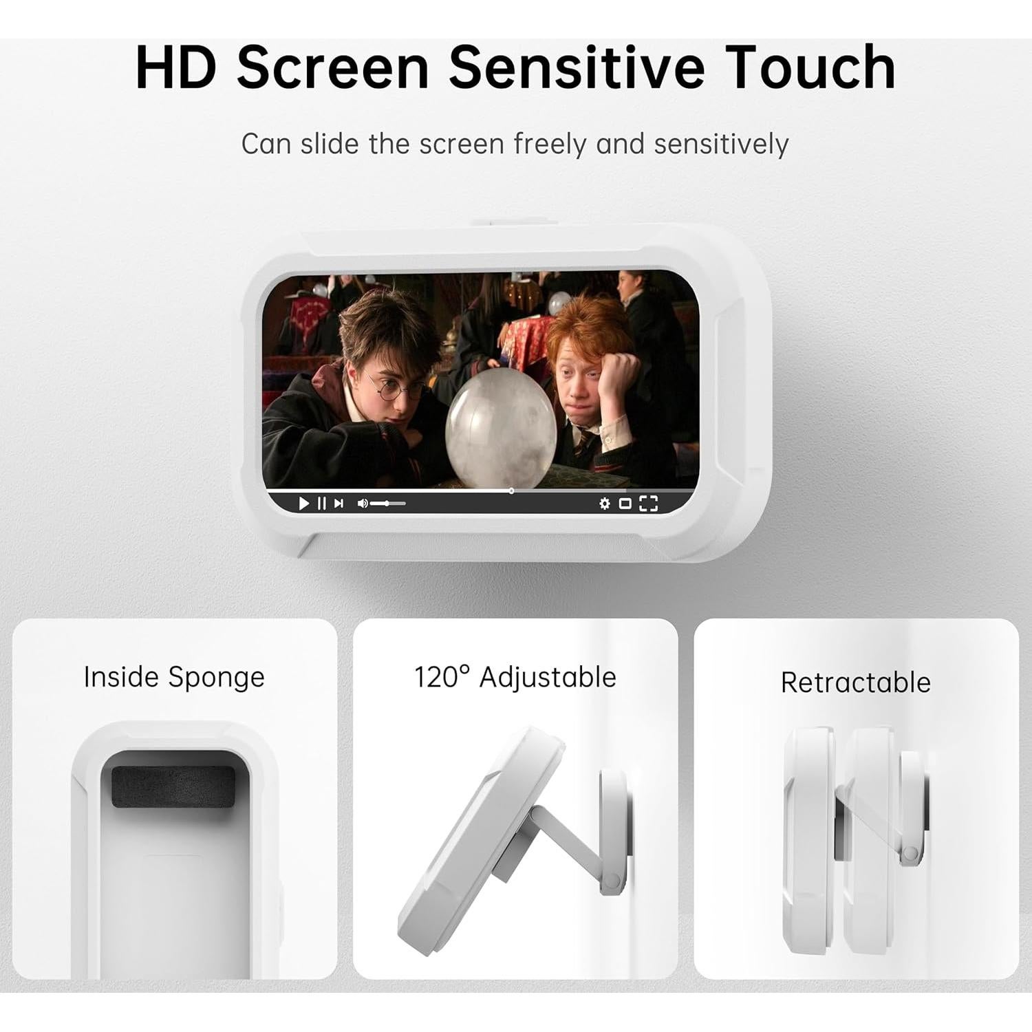 Soporte para Teléfono de Ducha Impermeable Scev 19.5x10.5cm