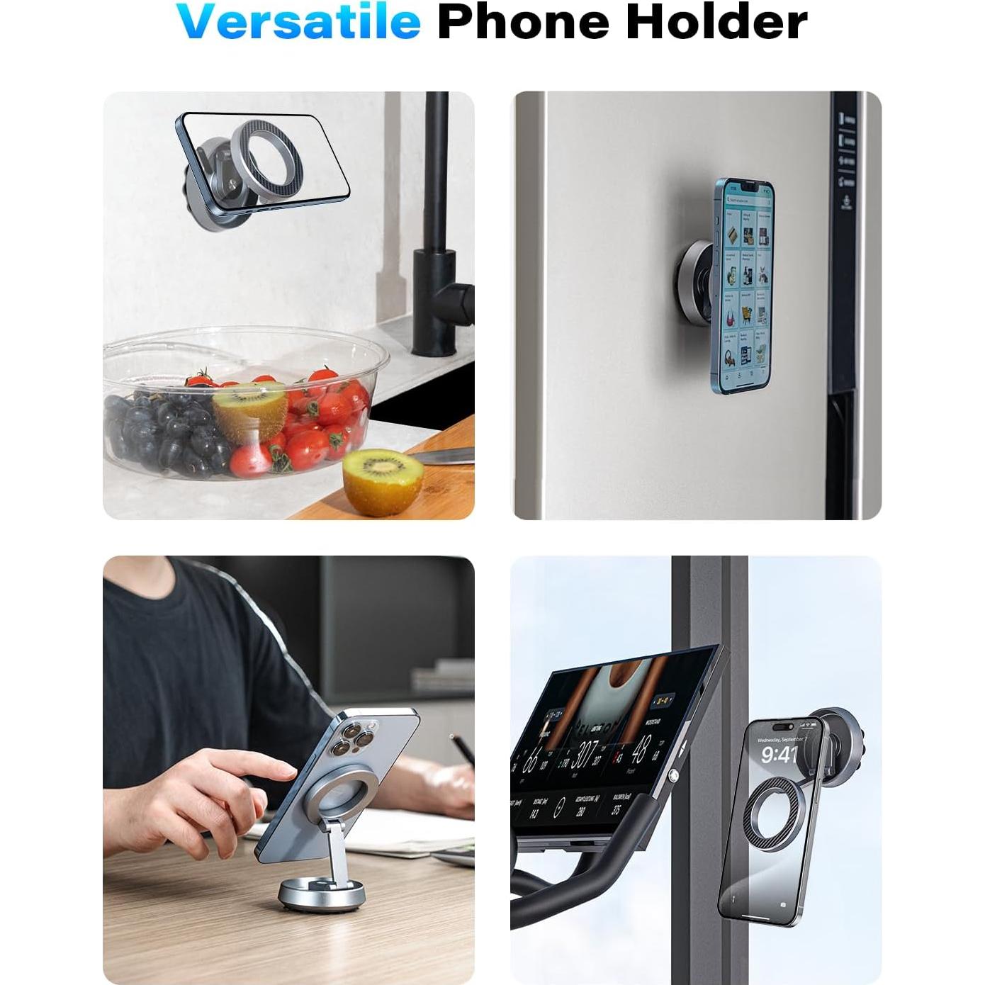 Soporte de Ventosa OQTIQ 2024 para Ducha y Espejo - Aluminio