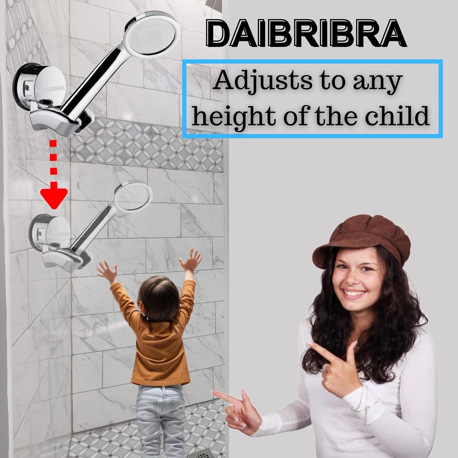 Soporte de Ducha de Mano DAIBRIBRA con Ventosa Ajustable