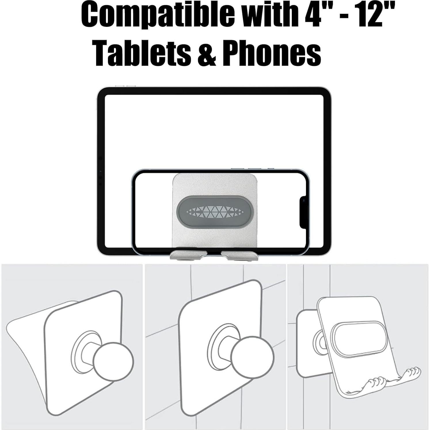 Soporte para Teléfono de Ducha IEMIEBSHA Ajustable 2 Pcs