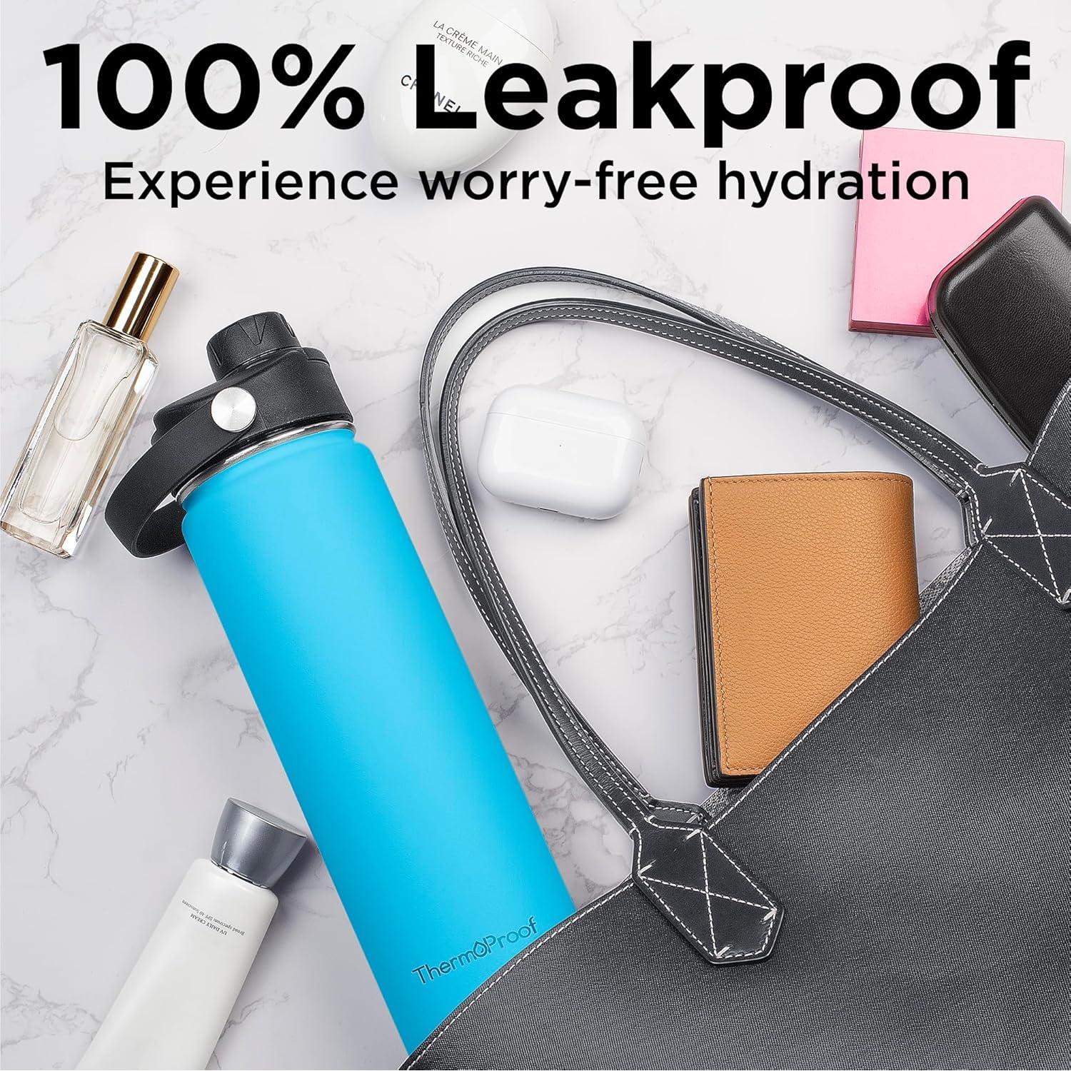 Botella de Agua Aislada Doble Pared ThermoProof 620ml Azul