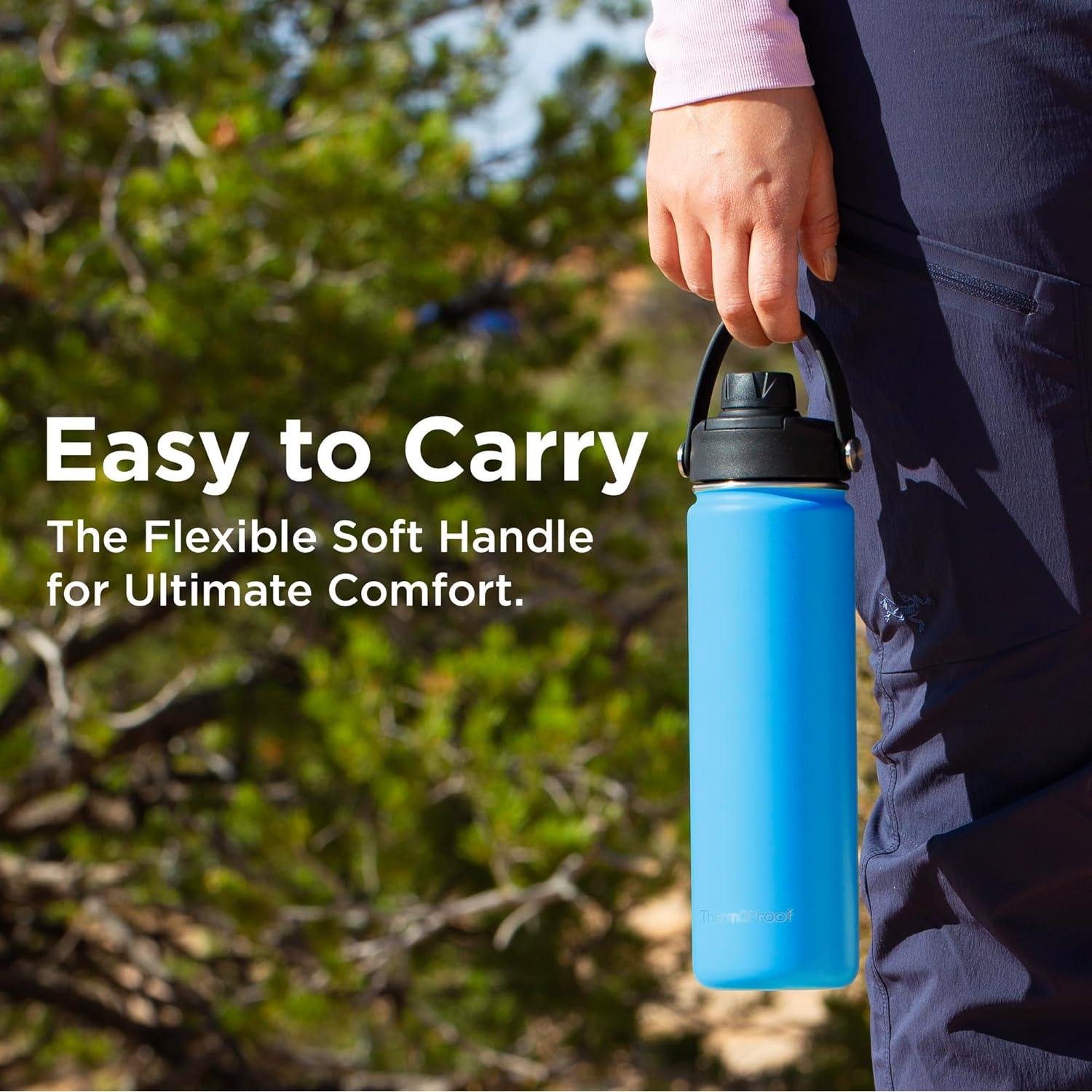 Botella de Agua Aislada Doble Pared ThermoProof 620ml Azul