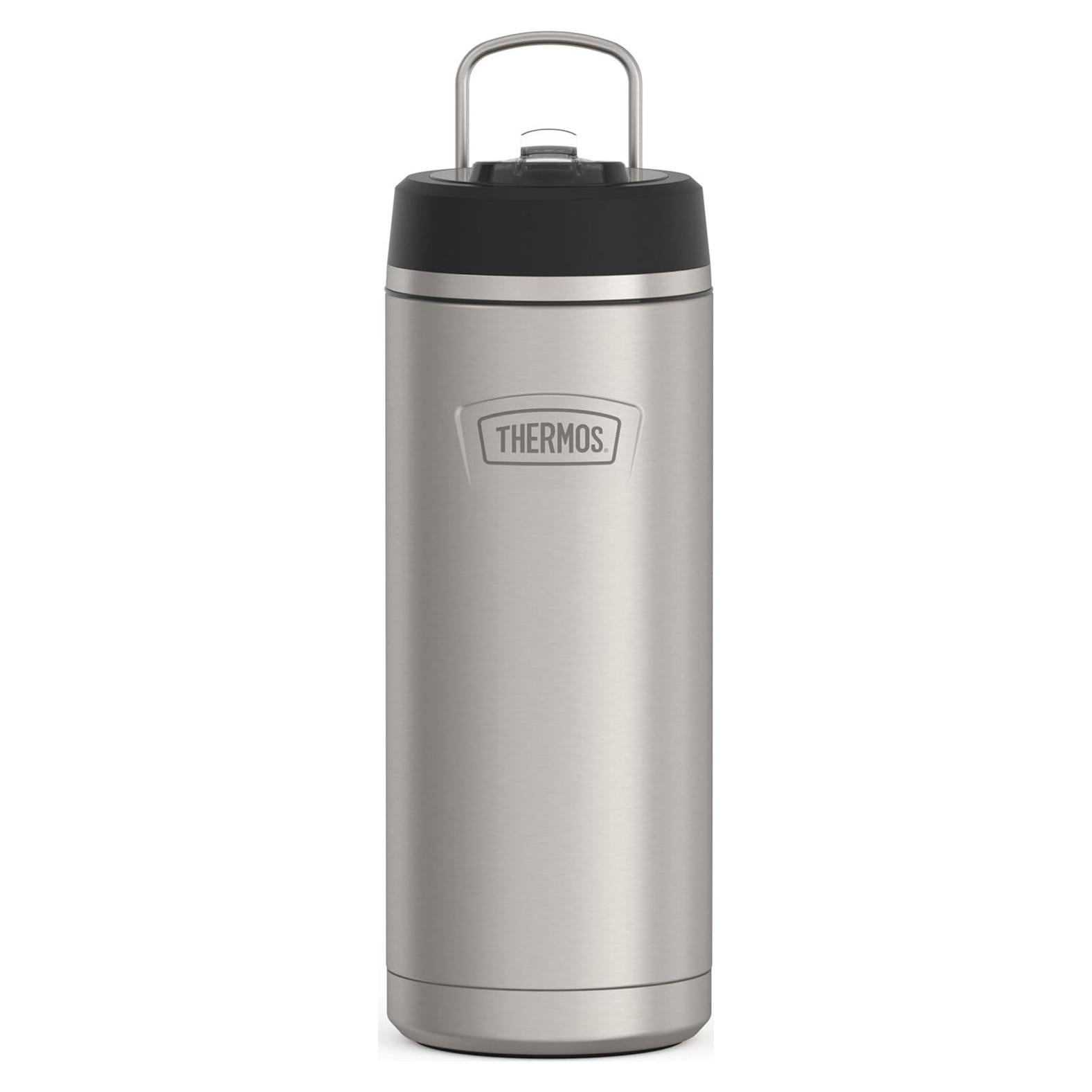 Botella de Agua THERMOS 0.95L Acero Inoxidable Mate con Popote