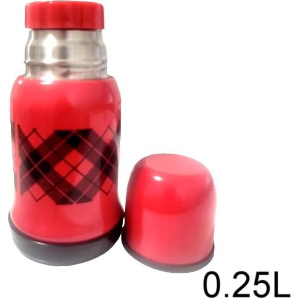 Termo Térmico Acero Inoxidable Genérico 0.25L Rojo