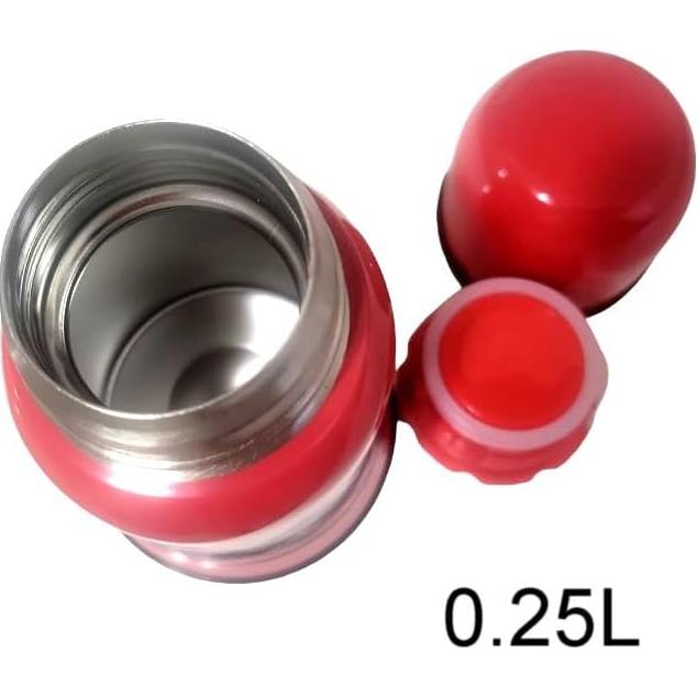 Termo Térmico Acero Inoxidable Genérico 0.25L Rojo