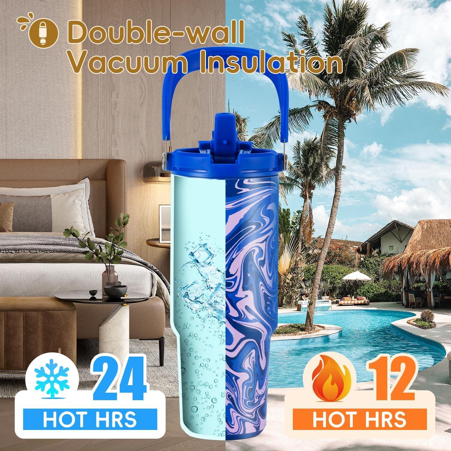 Vaso Térmico VUSIGN 30 oz Acero Inoxidable Aislado 887 ml