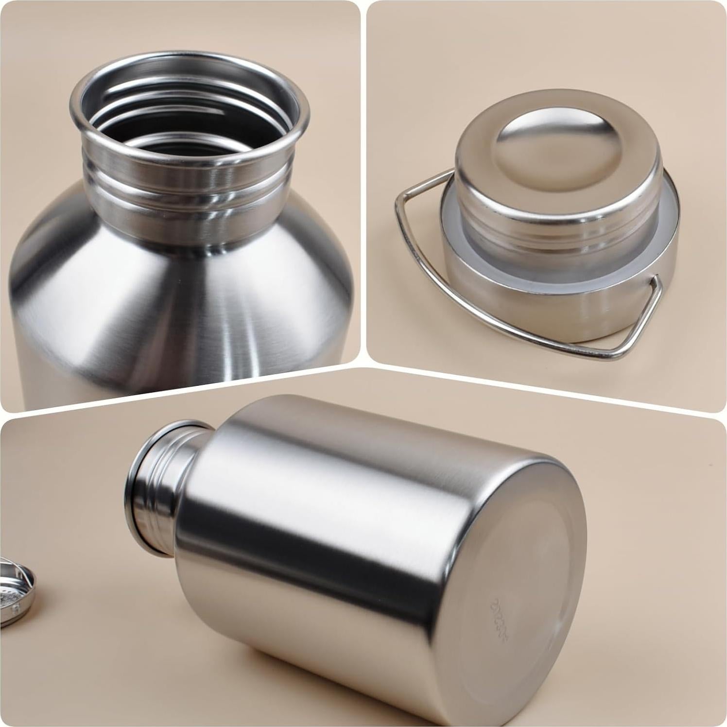 Botella de Agua Acero Inoxidable CDJ 2000ML Antifugas