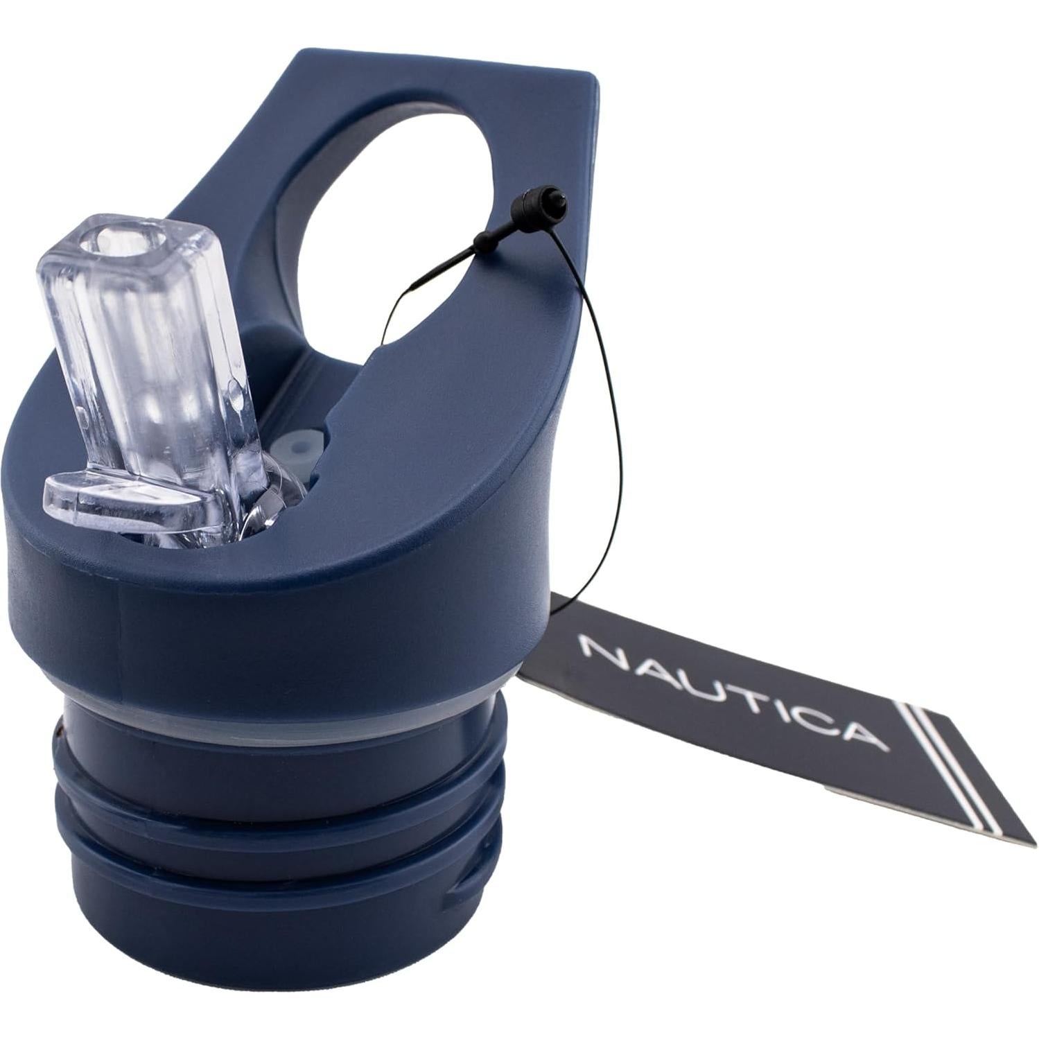 Botella de Agua Aislada Nautica 621ml Acero Inoxidable Azul Marino