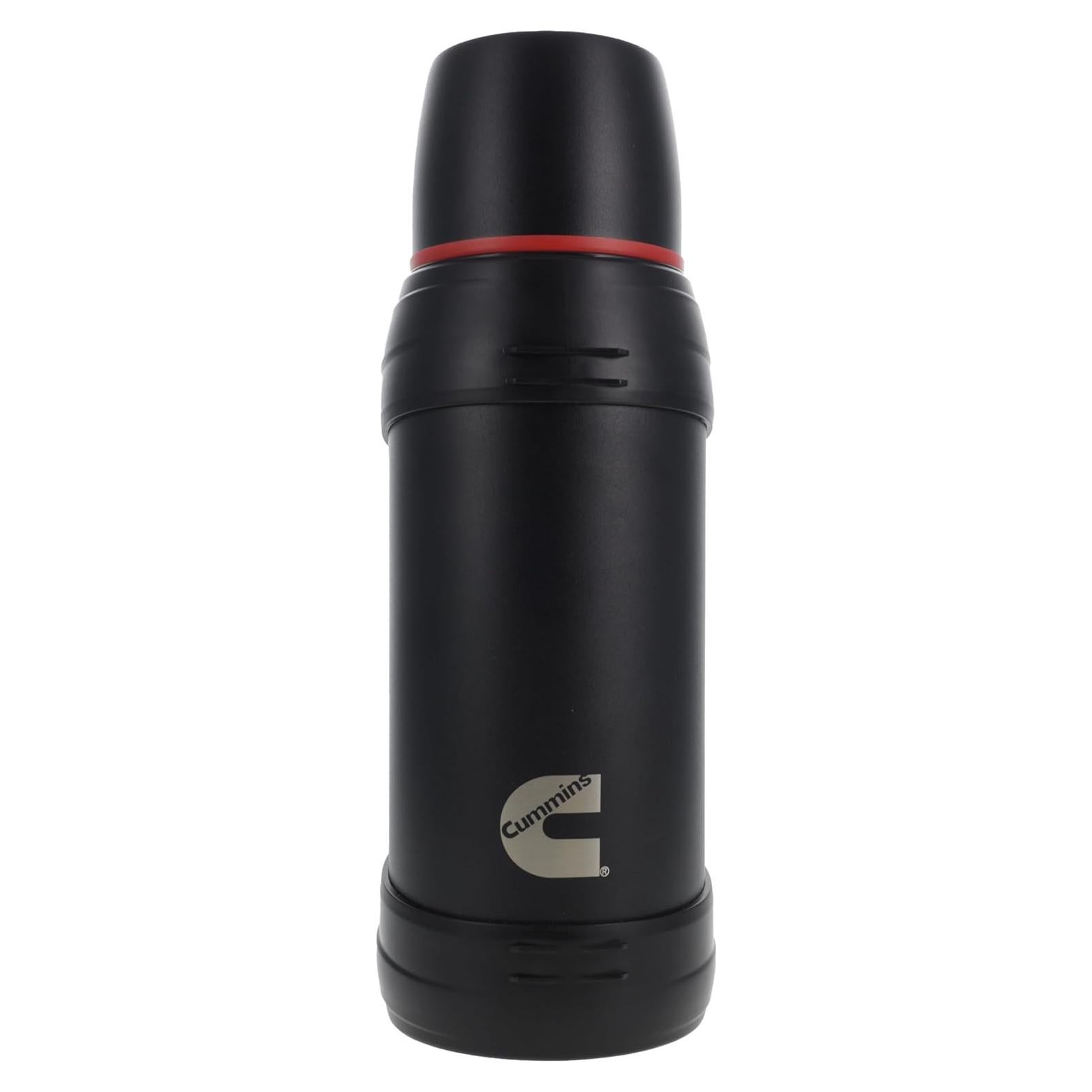 Botella de Agua Aislada Cummins 2 Litros Acero Inoxidable Negra
