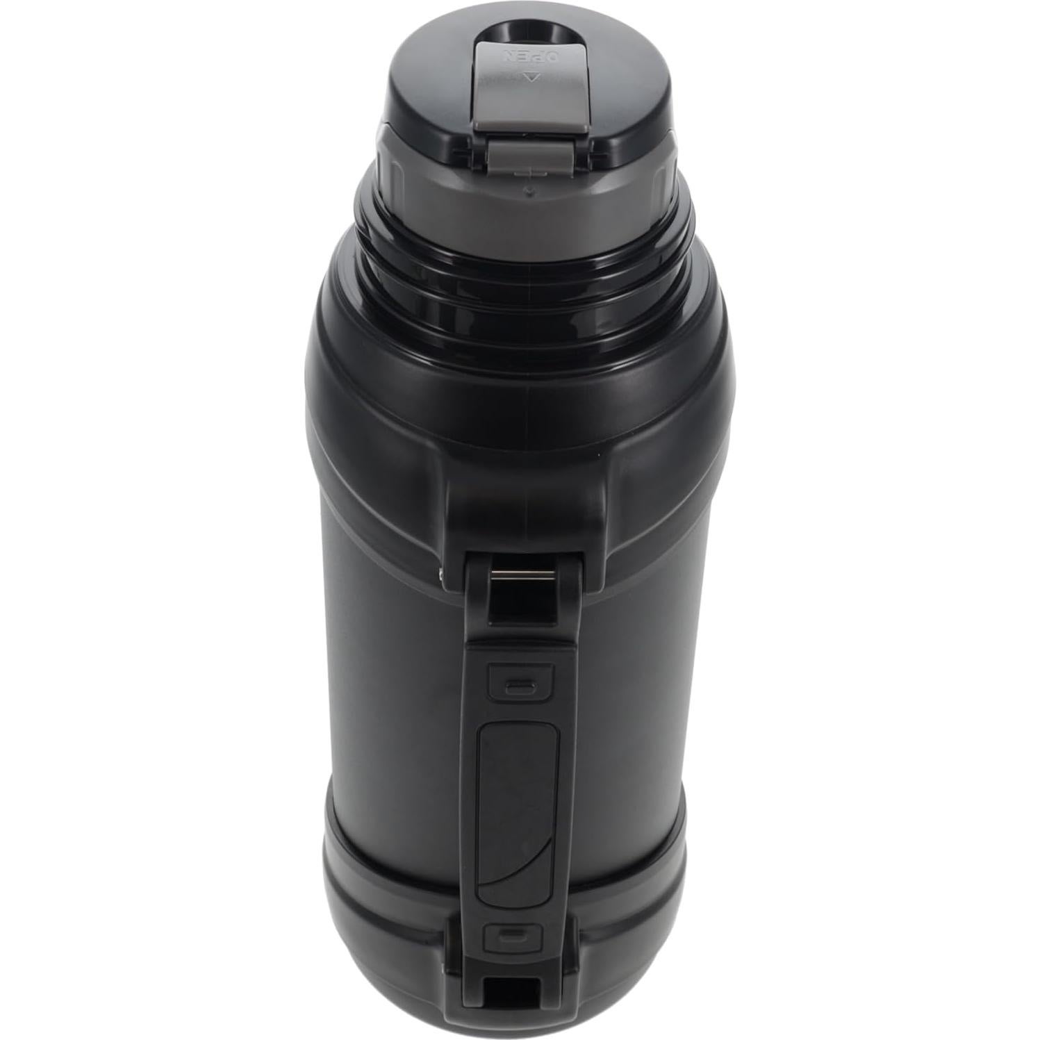 Botella de Agua Aislada Cummins 2 Litros Acero Inoxidable Negra