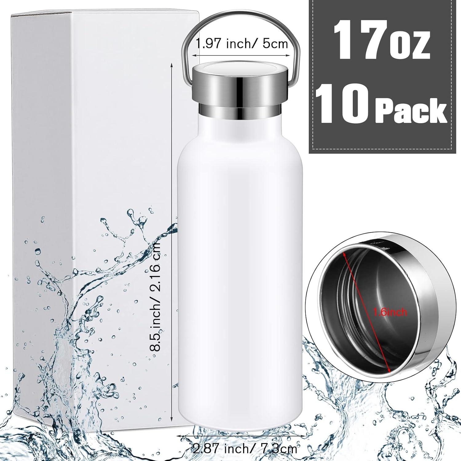 Paquete de 10 Botellas de Agua Reutilizables Cunhill 0.5L