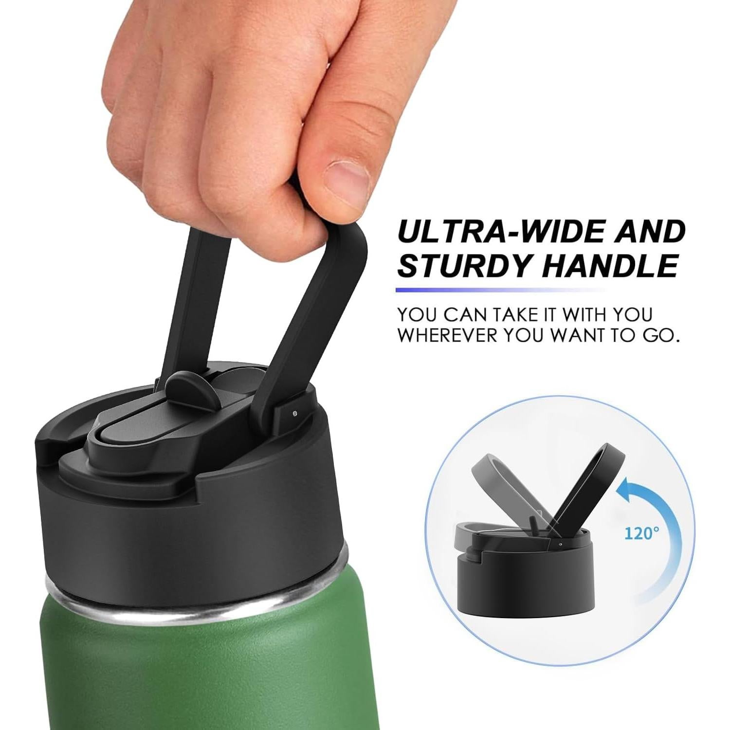 Botella de Agua Aislada Koodee 532 ml Acero Inoxidable Verde