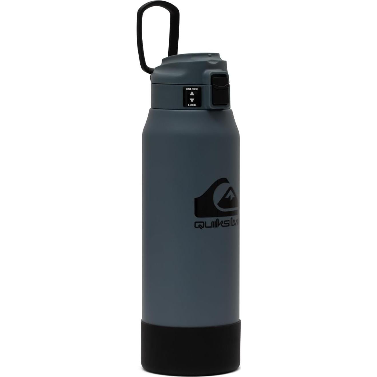 Botella de Agua Quiksilver Redondo 32oz Acero Inoxidable Aislada