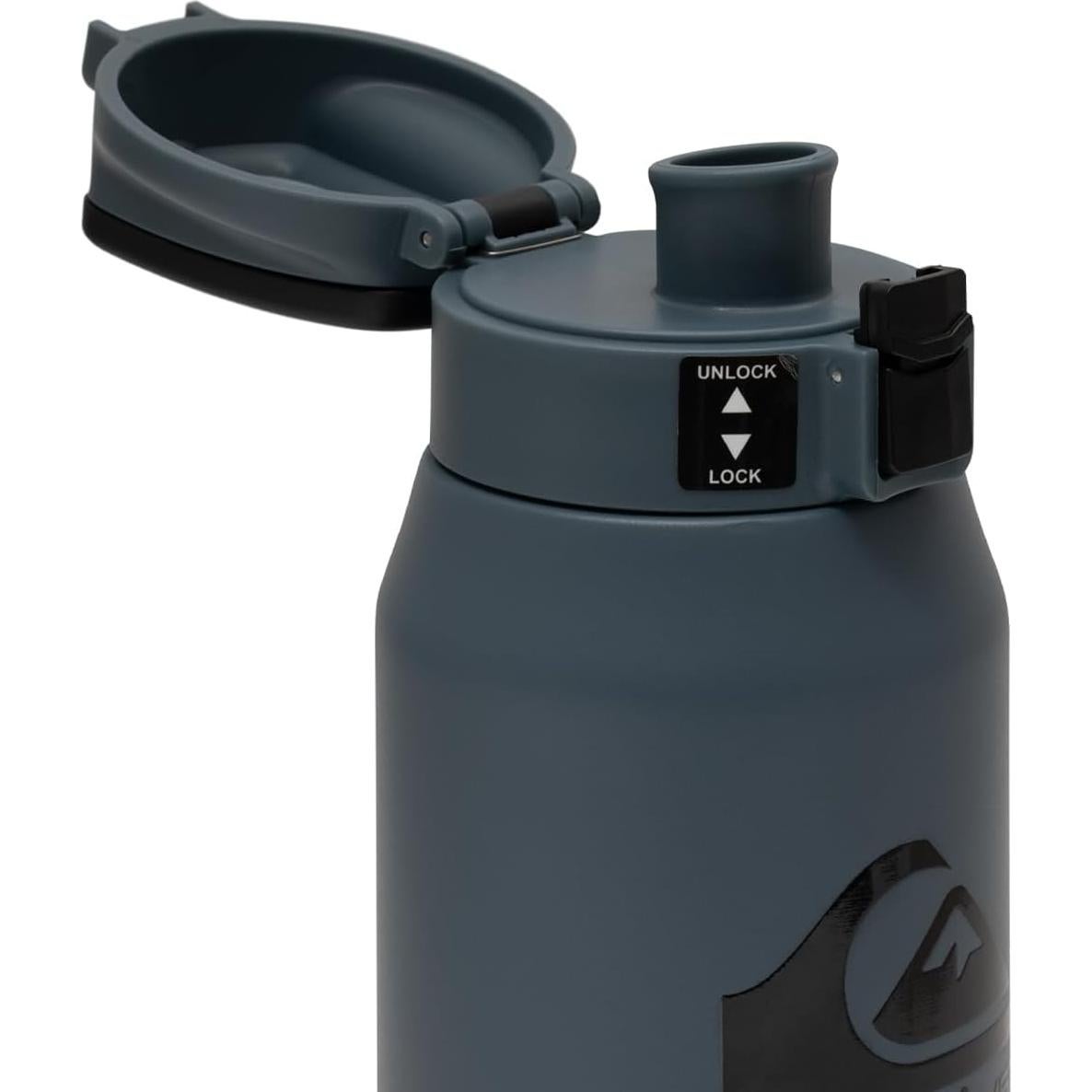 Botella de Agua Quiksilver Redondo 32oz Acero Inoxidable Aislada