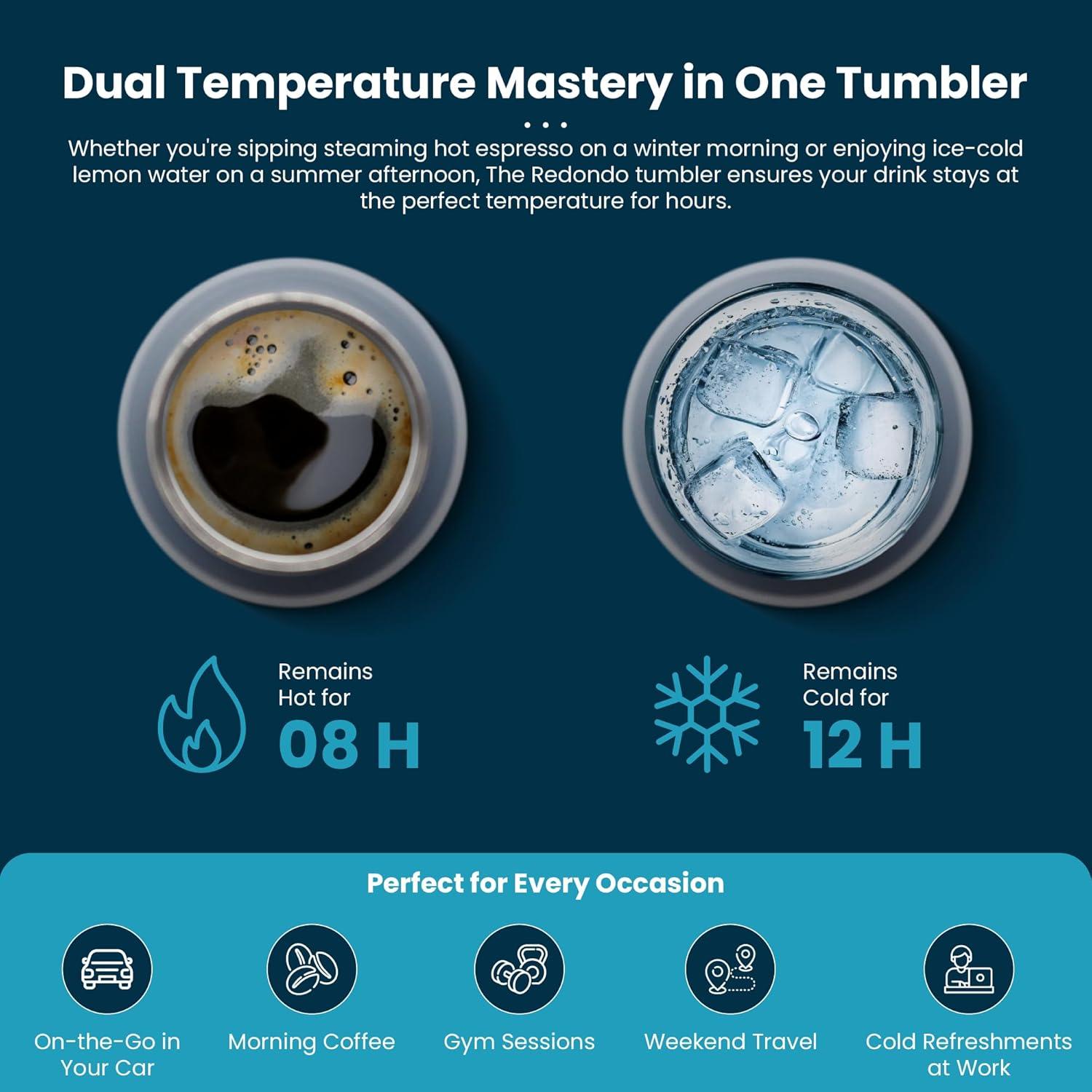 Botella de Agua Quiksilver Redondo 32oz Acero Inoxidable Aislada